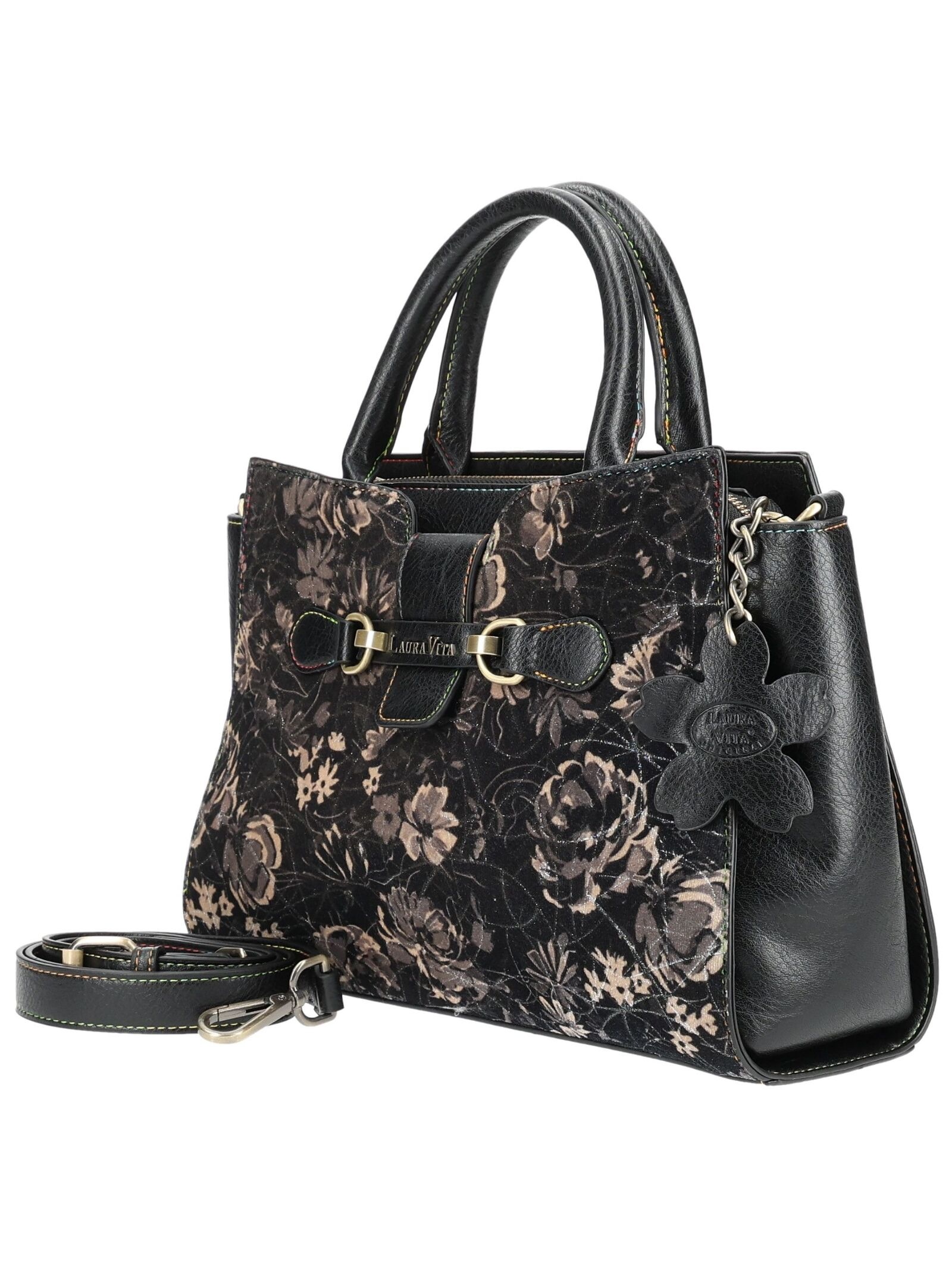 LAURA VITA Henkeltasche »LAURA VITA Taschen Lederimitat/Textil«