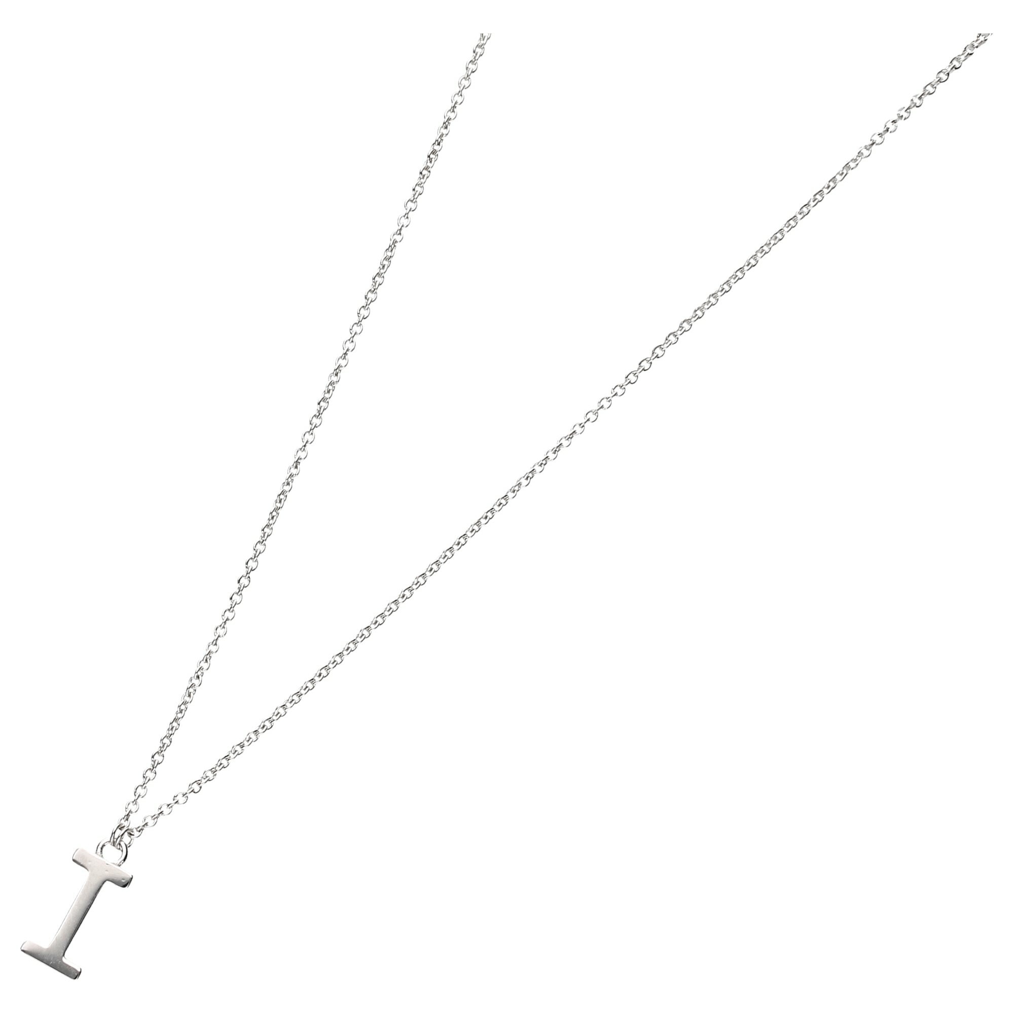 Collier »Buchstabe I, Silber 925«