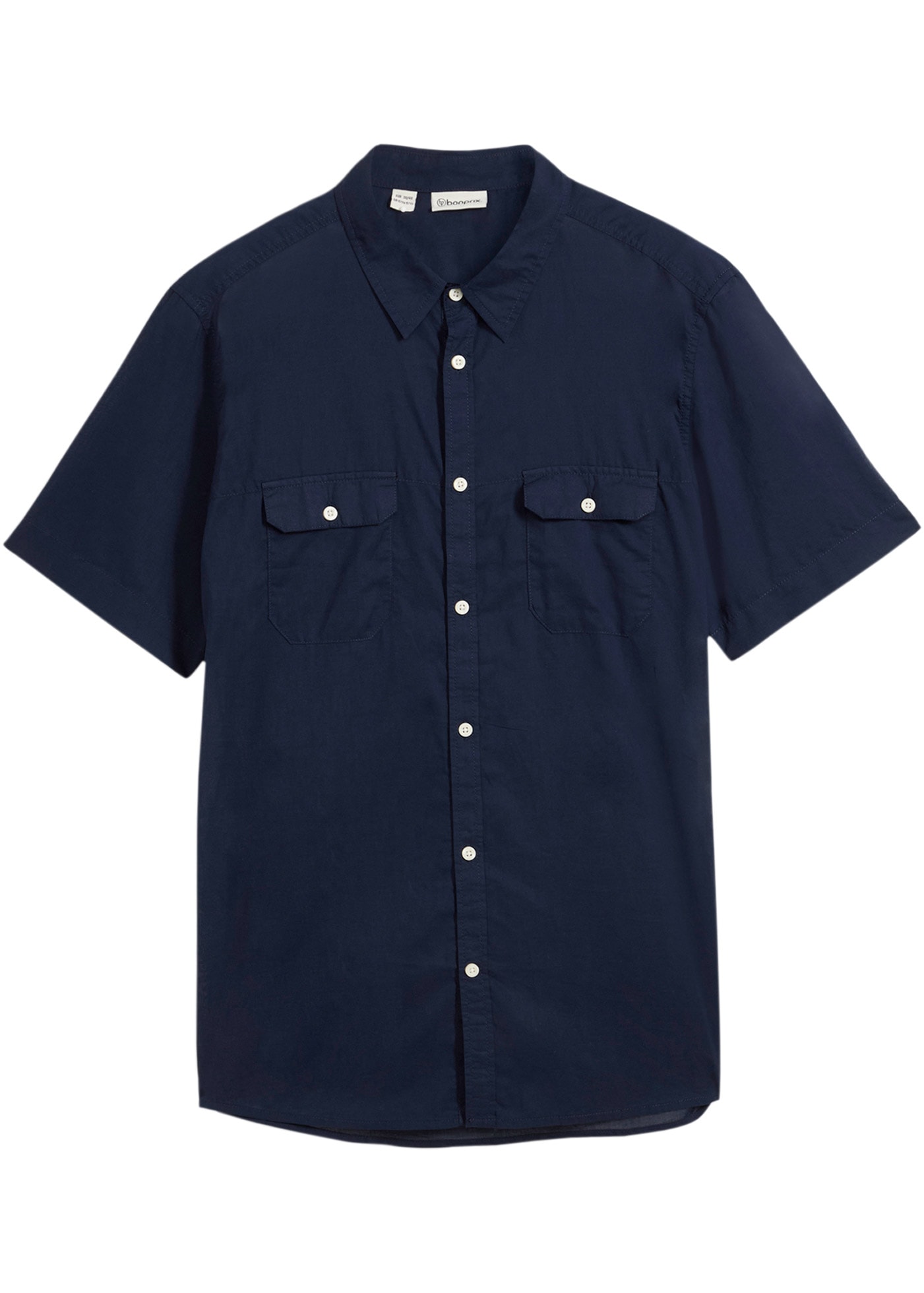 bonprix Kurzarmhemd "Kurzarmhemd aus reiner Baumwolle" Regular Fit, aus Bau günstig online kaufen