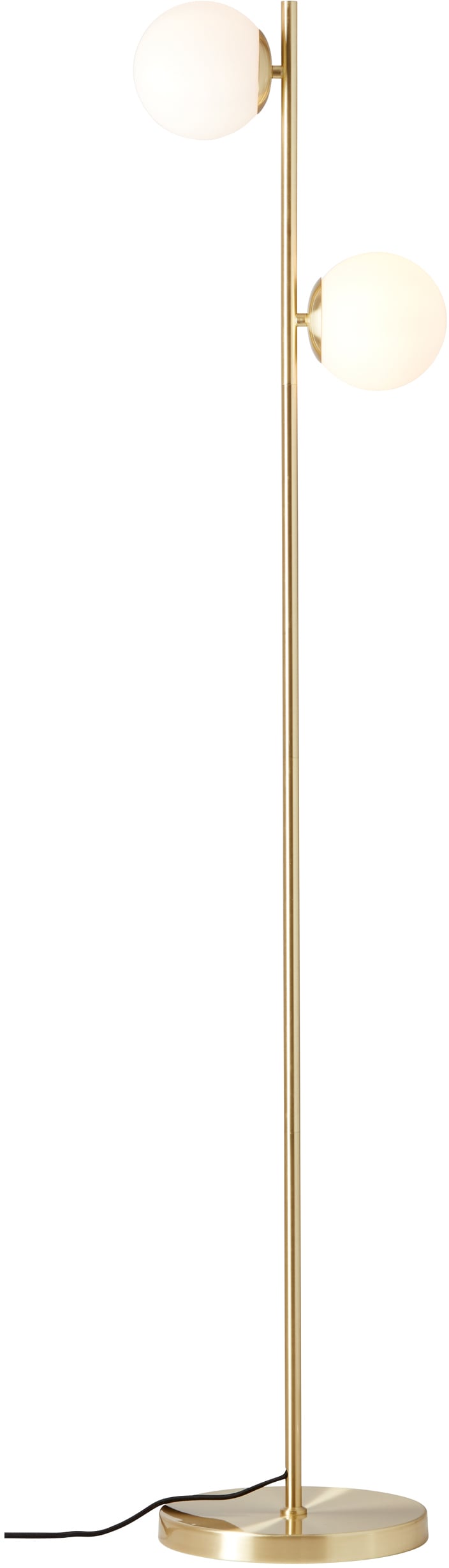 LeGer Home aus mit Gercke messing - Stehlampe Lena | 2 farbene Opalglas Stehleuchte flammig-flammig, »Joleen«, by BAUR Kugeln