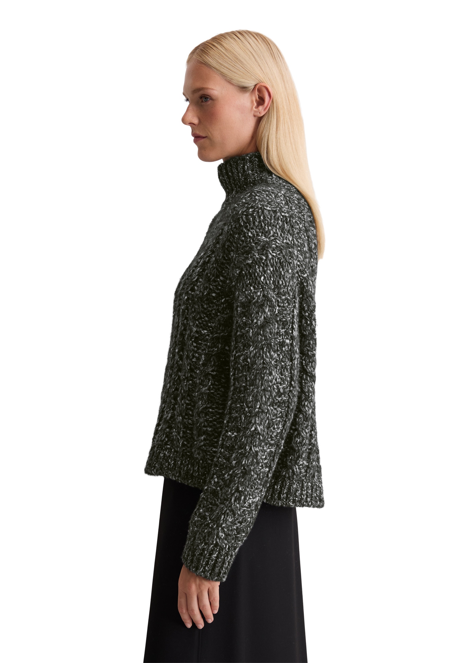 Marc O'Polo Stehkragenpullover »aus Alpakawolle-Baumwolle-Merinowolle-Mix«
