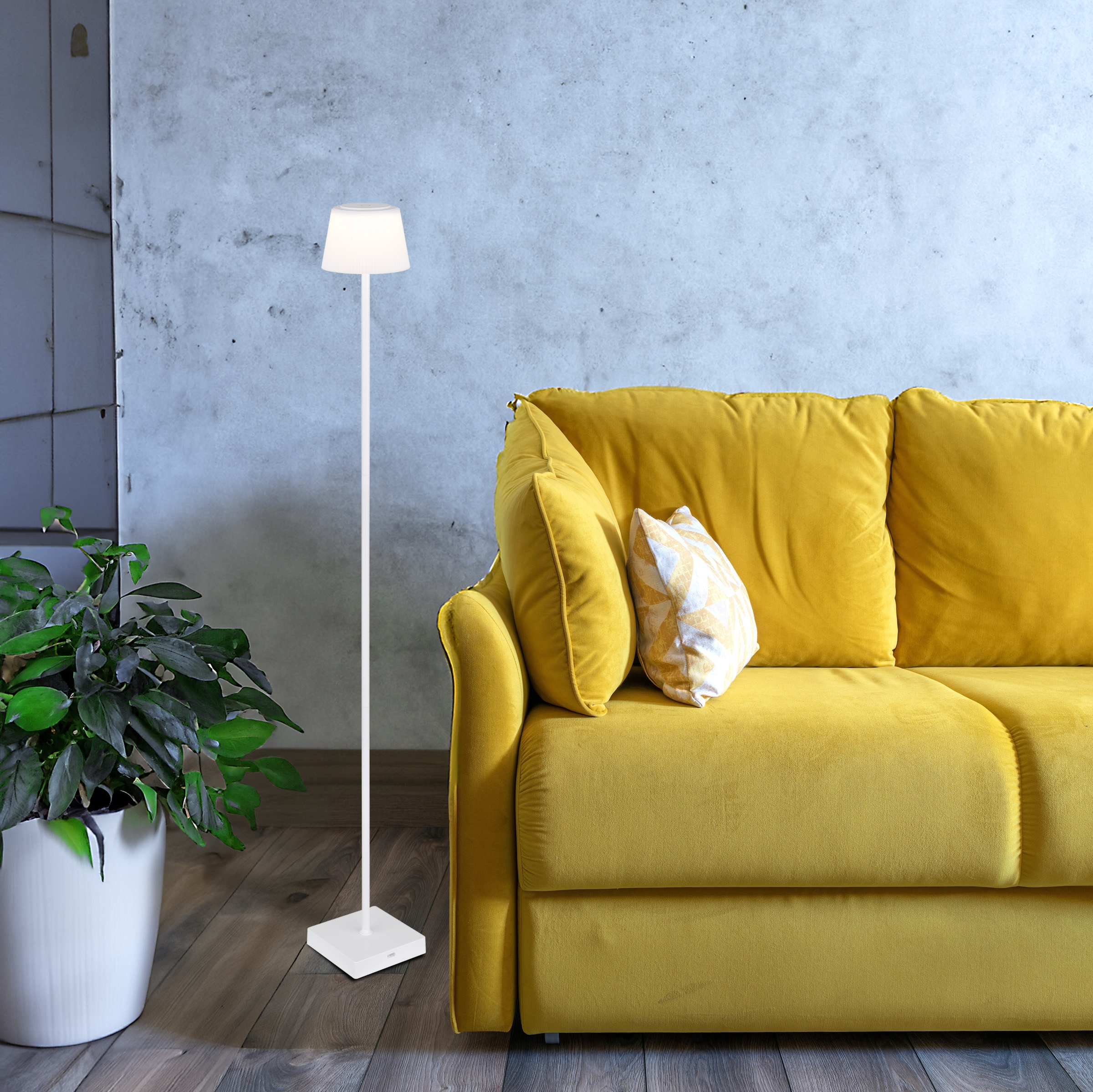 GLOBO LIGHTING LED Stehlampe »GREGOIR«, Leuchtmittel LED-Modul | LED fest integriert, Stehleuchte/Wohnzimmer/Schlafzimmer/Flur