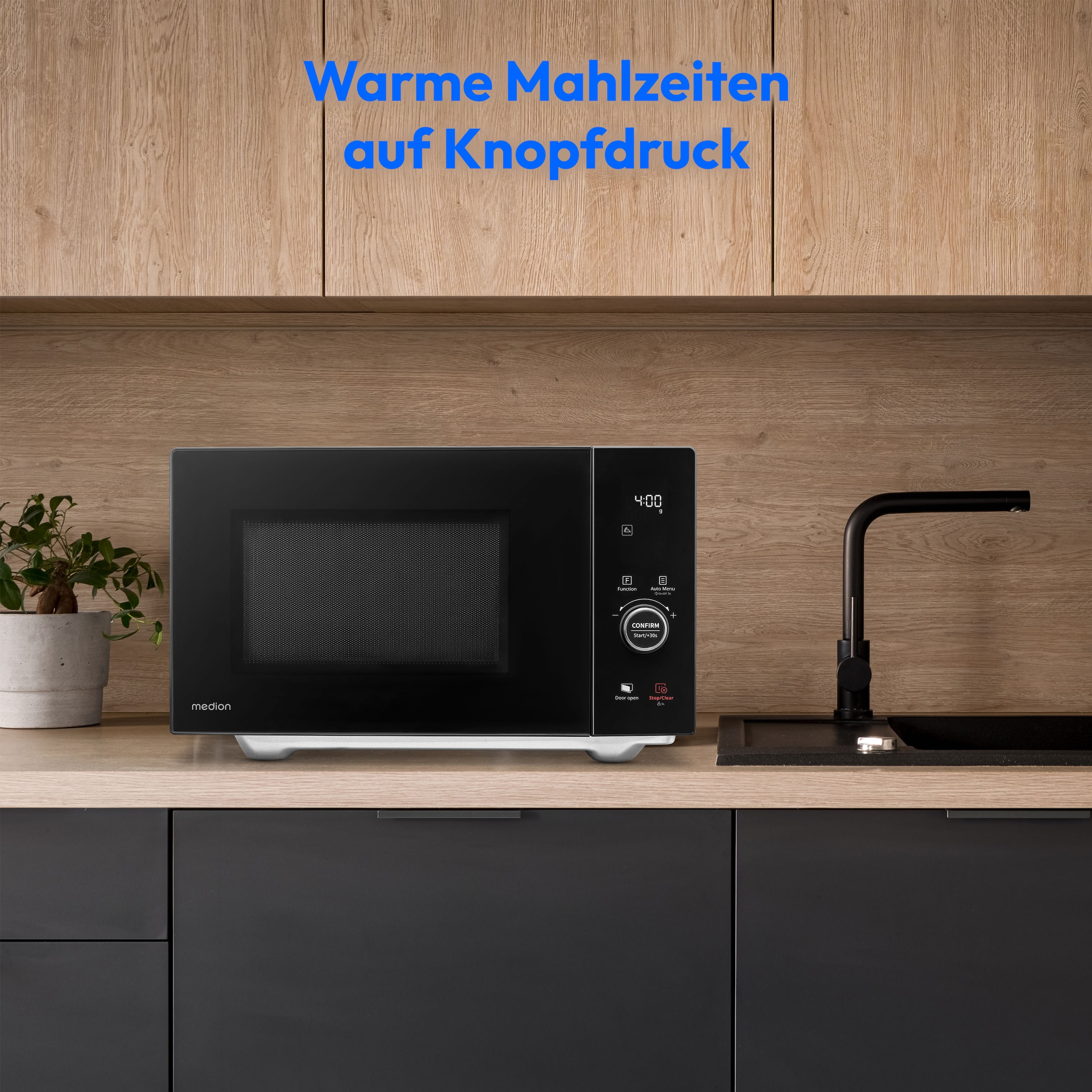 Medion® Mikrowelle »MD 12041 mit Grill und Heißluftfunktion«, Grill und Heißluft-Mikrowelle