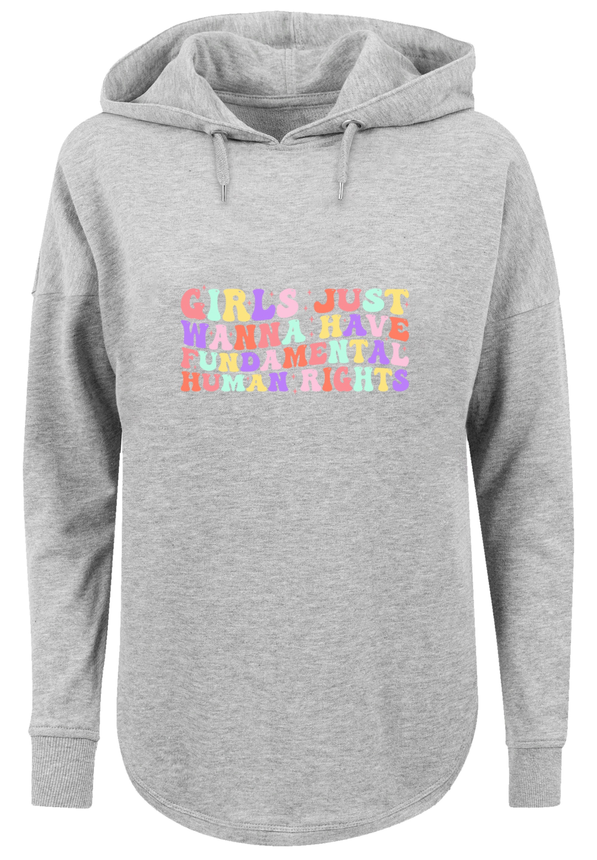 F4NT4STIC Kapuzenpullover "Girls Just Wanna Have Fundamental Rights Frauent günstig online kaufen