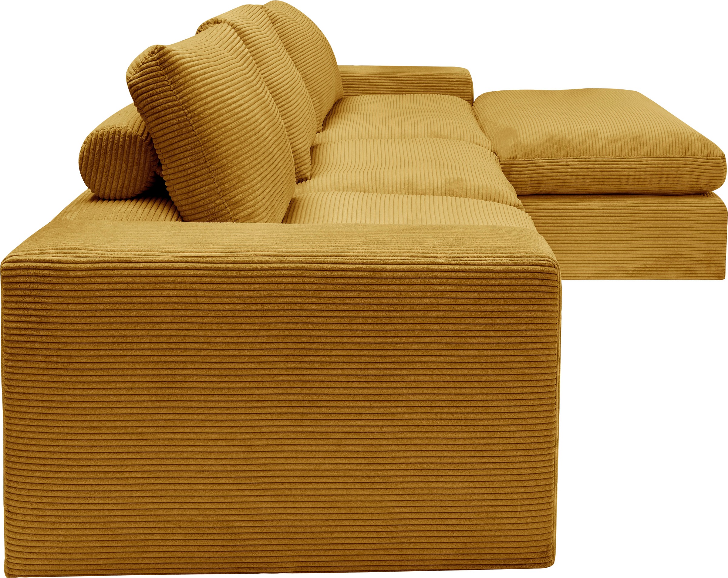 alina Ecksofa »Sandy«, mit Recamiere, in modernem Cordstoff