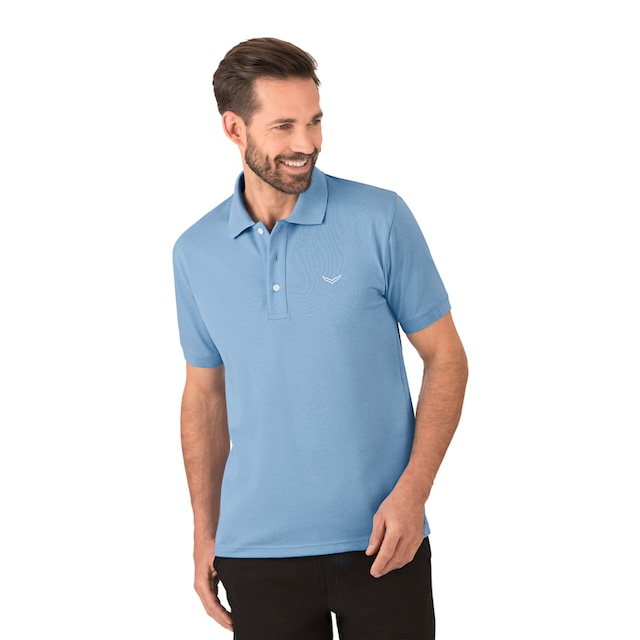 Trigema Poloshirt in Piqué-Qualität Kragen mit Knopfleiste | BAUR