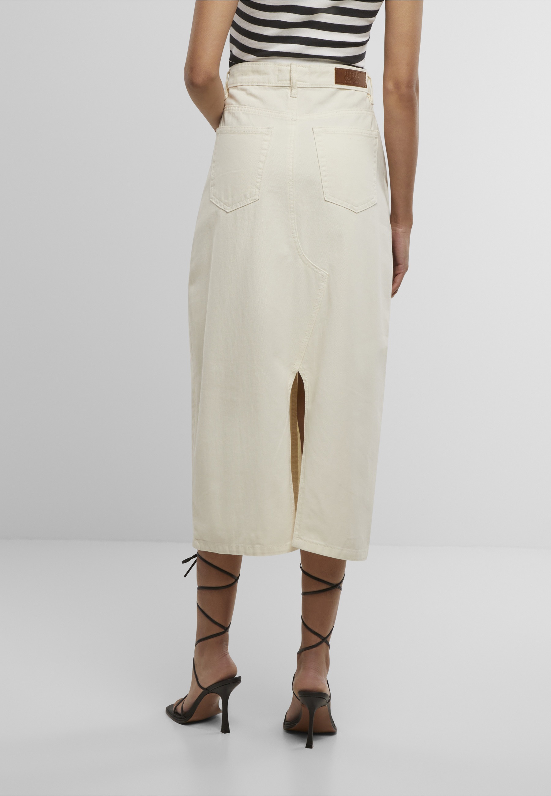URBAN CLASSICS Sommerrock »Urban Classics Ladies Soft Denim Midi Skirt« 1 Stk.
