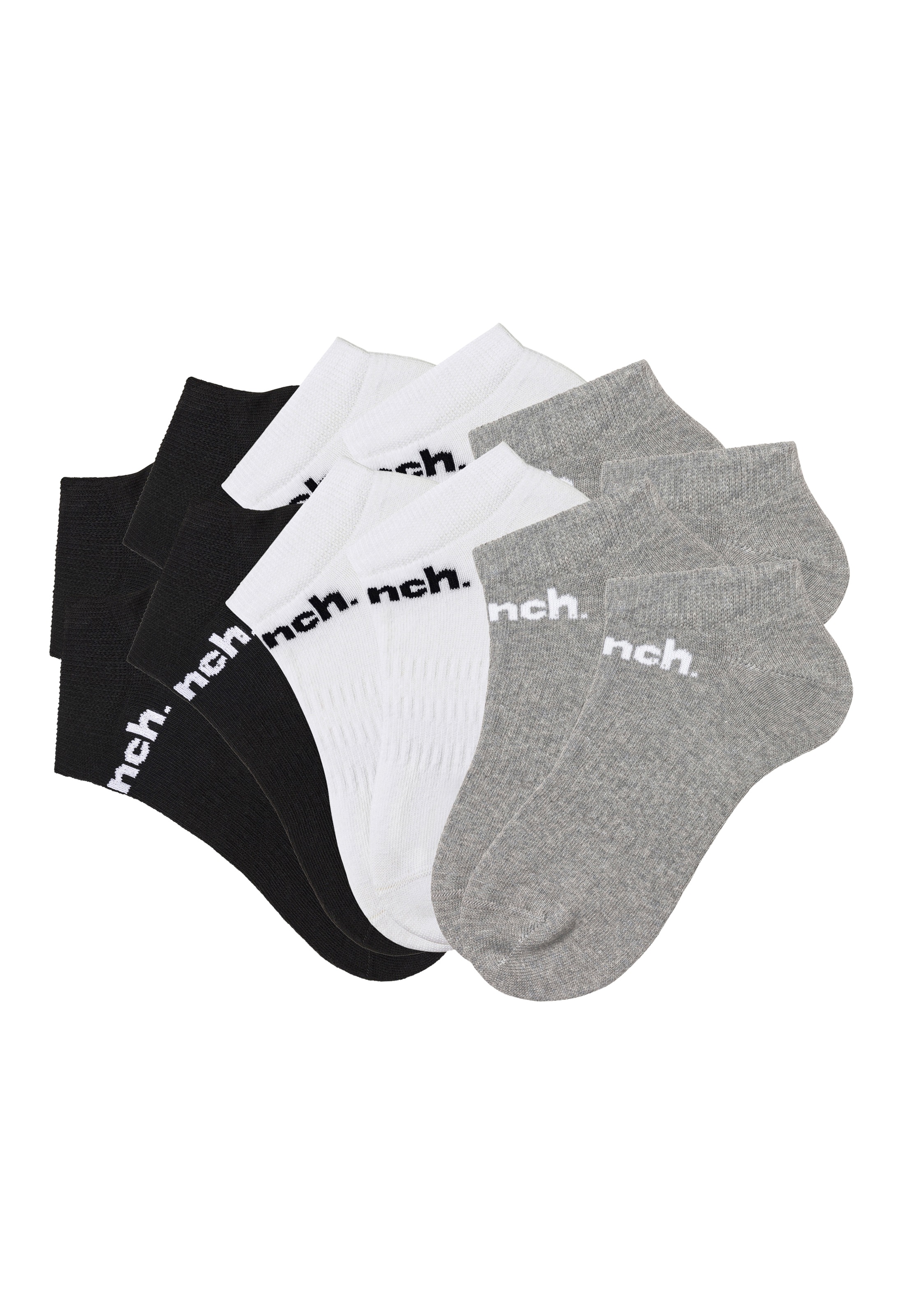 Bench. Sportsocken, (Packung, 12 Paar), Sneakersocken mit klassischem Logos günstig online kaufen