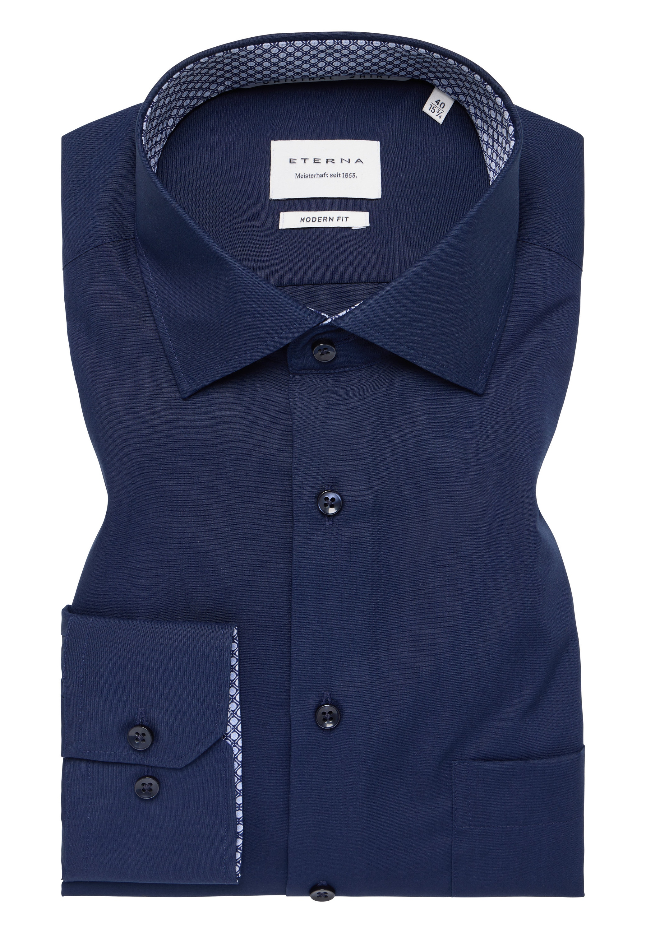 Eterna Langarmhemd »MODERN FIT«, NON IRON (bügelfrei)