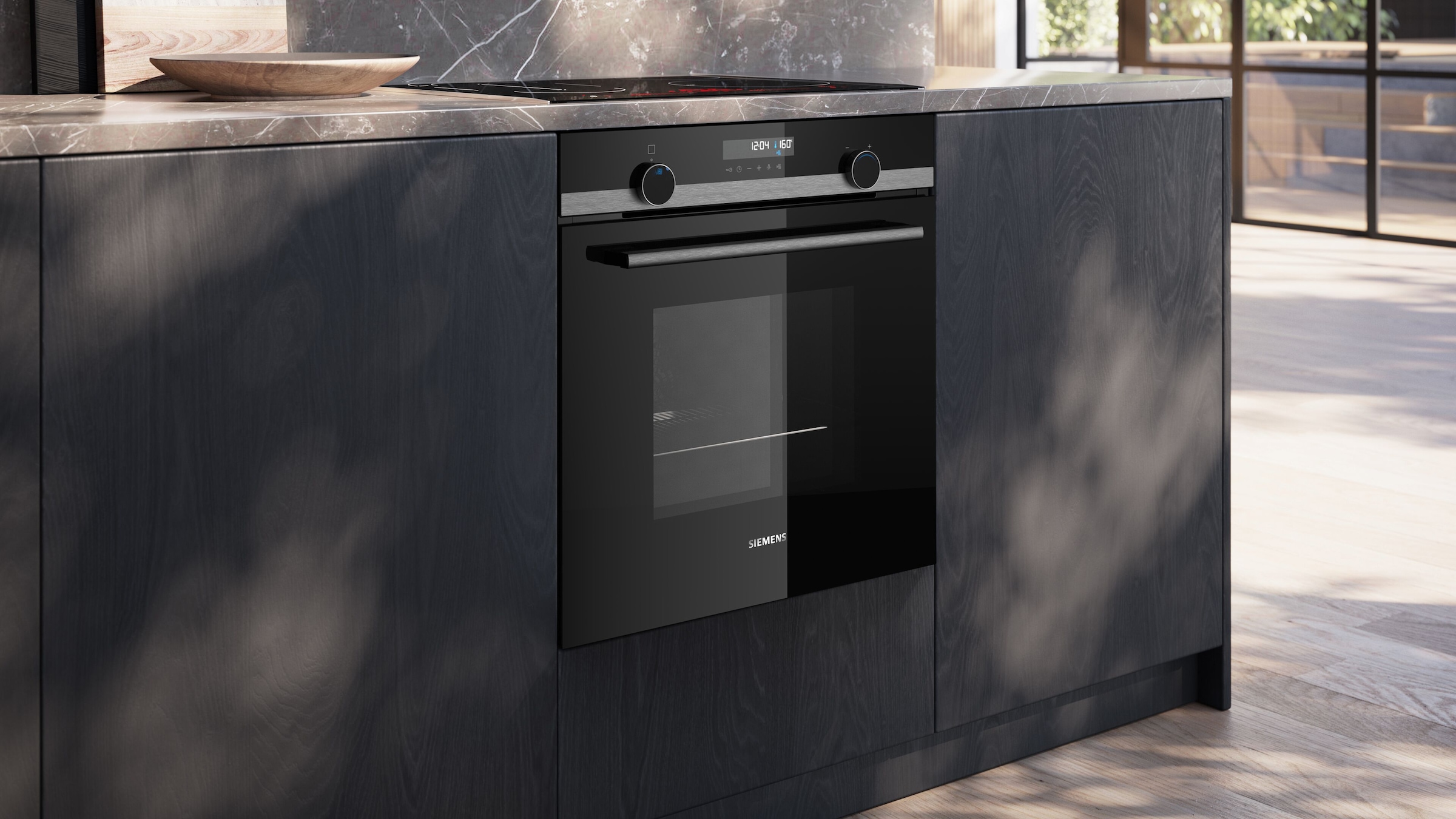 SIEMENS Pyrolyse Backofen iQ500 »HB578HBS7«, mit Teleskopauszug nachrüstbar, Pyrolyse-Selbstreinigung, Backwagen mit ausziehbarer Tür für bequemes Kochen & Backen
