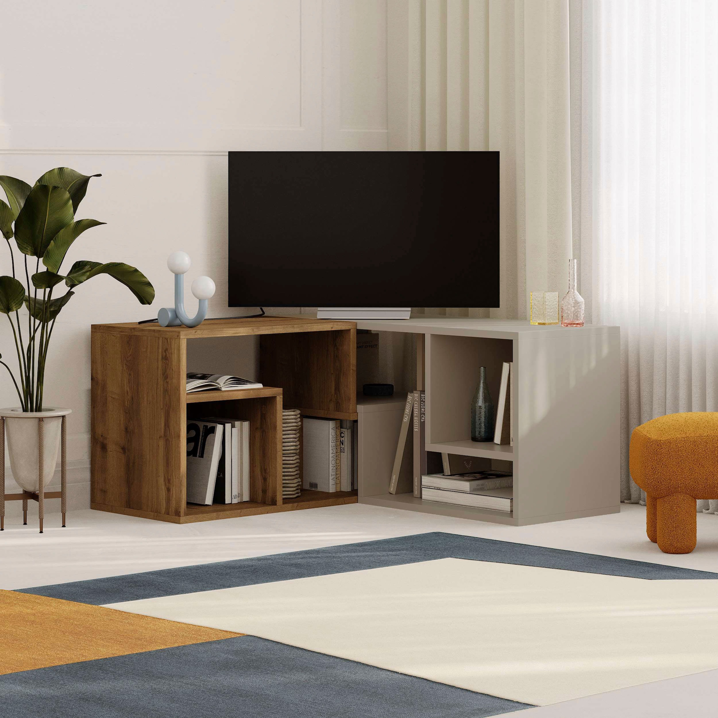 Decortie TV-Schrank »Glis TV Schrank«, (Packung), Einfache Montage,Platzsparend