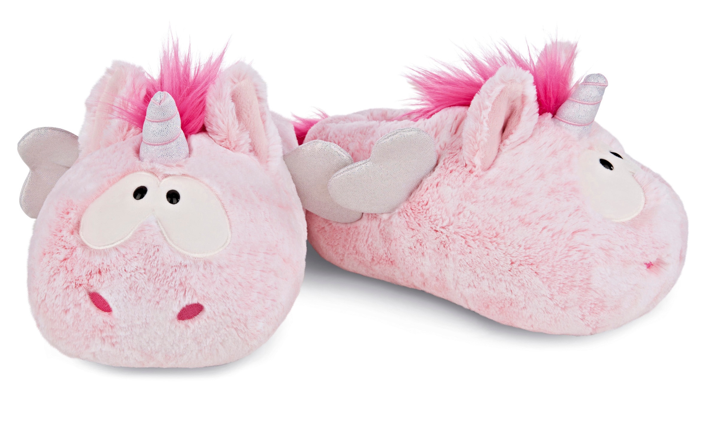 Nici Plüsch Hausschuhe "Pink Harmony" Einhorn Hausschuh zum Schlupfen günstig online kaufen