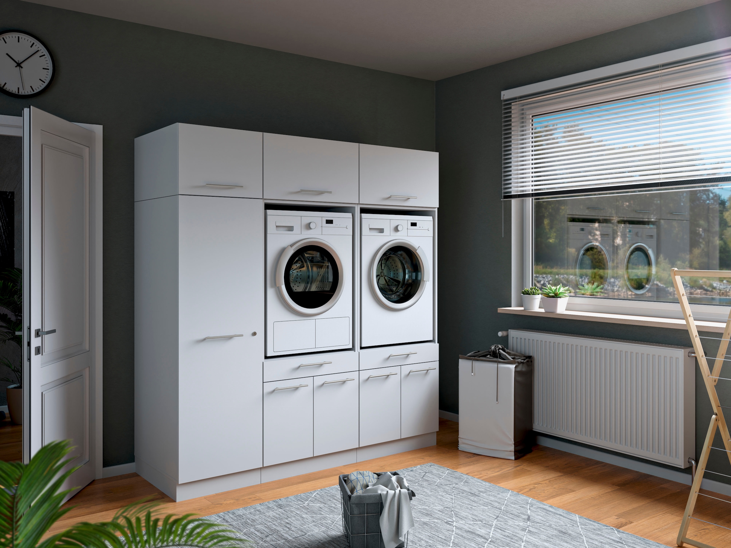Laundreezy Mehrzweckschrank-Set »Laundreezy, 6-tlg. Mehrzweckschrank-Set B/H/T 186/200/68 cm« 6 Stk. tlg.