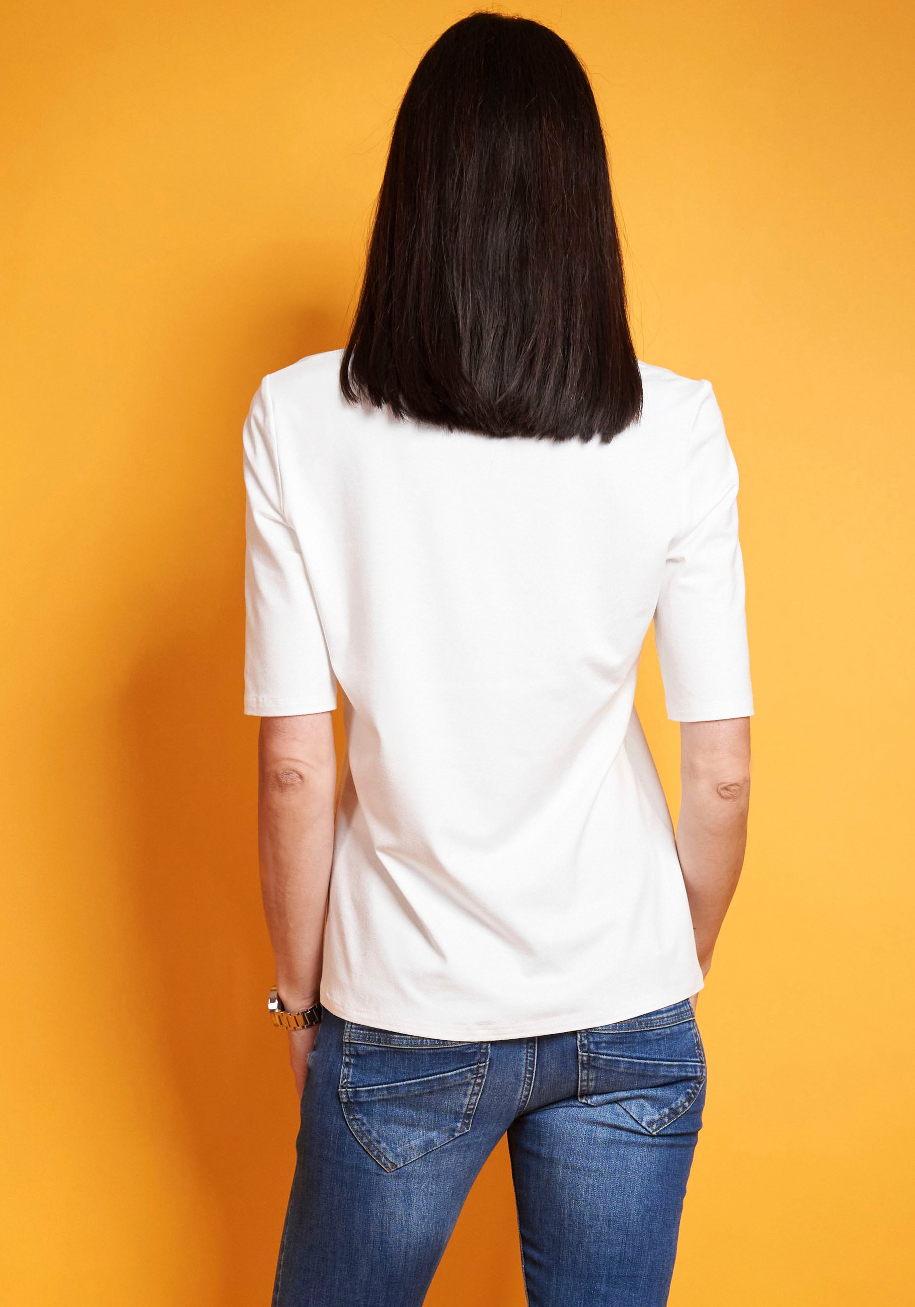 Seidel Moden V-Shirt, mit kaufen Halbarm Material, MADE softem | für BAUR aus IN GERMANY