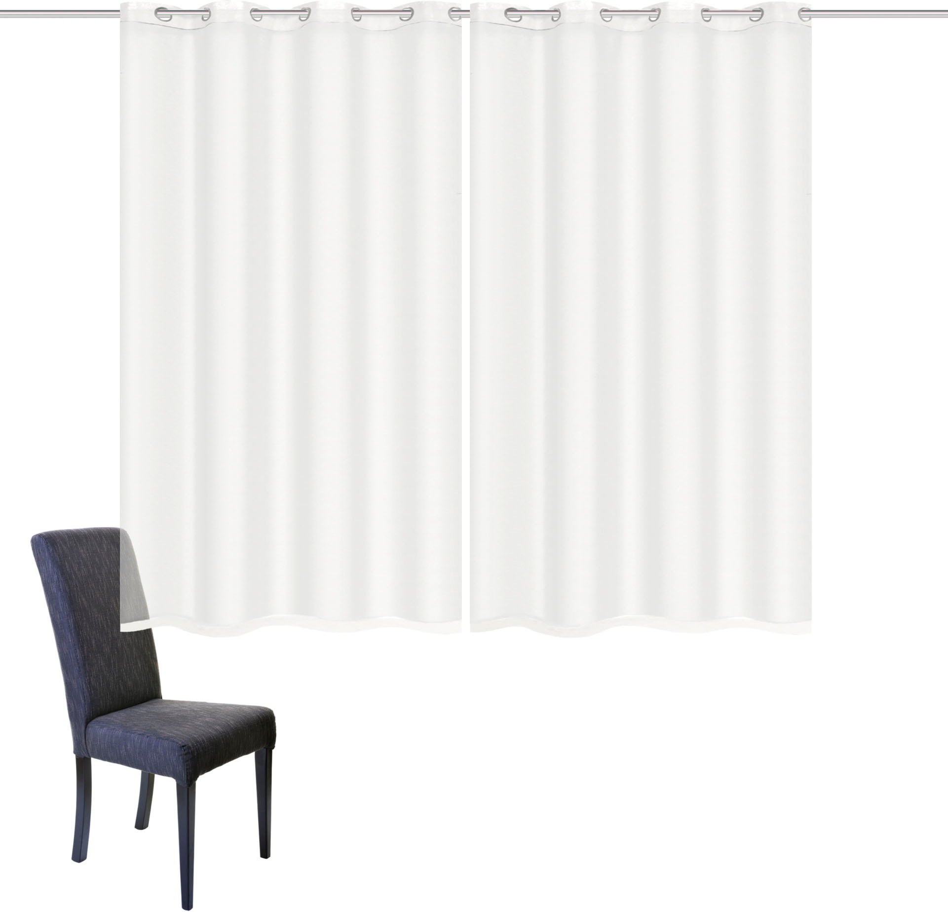 Thumbnail - HOME WOHNIDEEN Gardine "DOLLY" Ösen 2 Stk. tlg. transparent