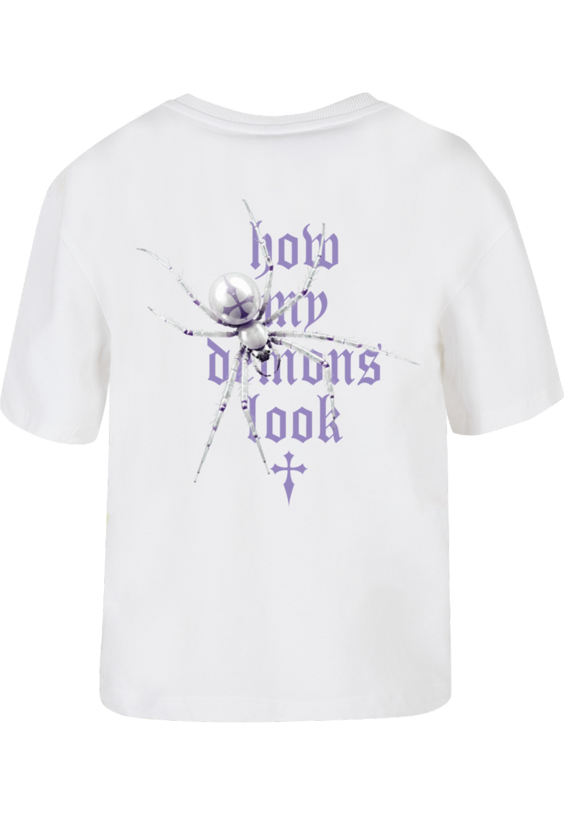 Miss Tee T-Shirt "Miss Tee Damen Pearl Spider Tee" 1 Stk. günstig online kaufen