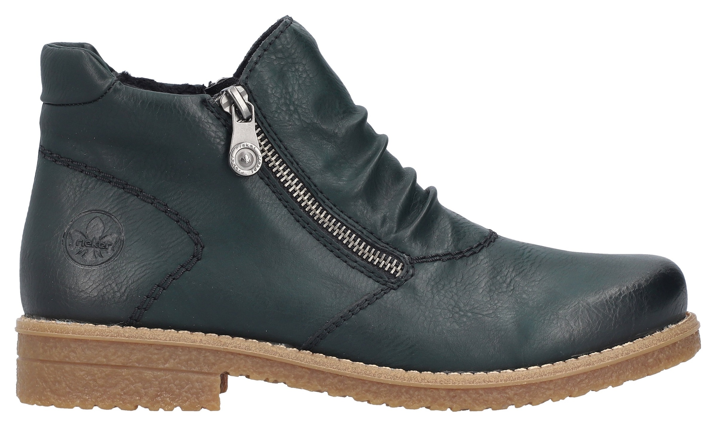 Rieker Stiefelette, Schlupfboots, Ankleboots mit beidseitigem Reißverschluss