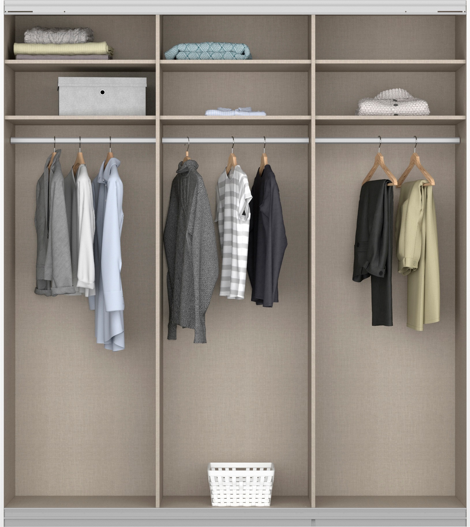 Thumbnail - rauch Schwebetürenschrank "Kleiderschrank Schrank Garderobe Wäscheschrank Ankleide ORACLE" Breiten 203/271/315/360 cm Hö...