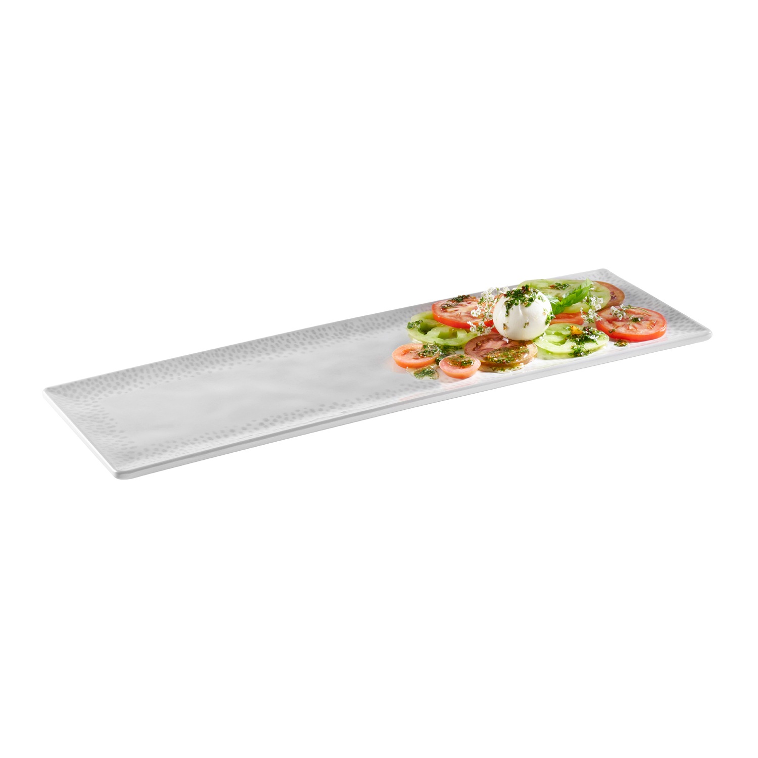 APS Tablett Melamin, weiß, grau