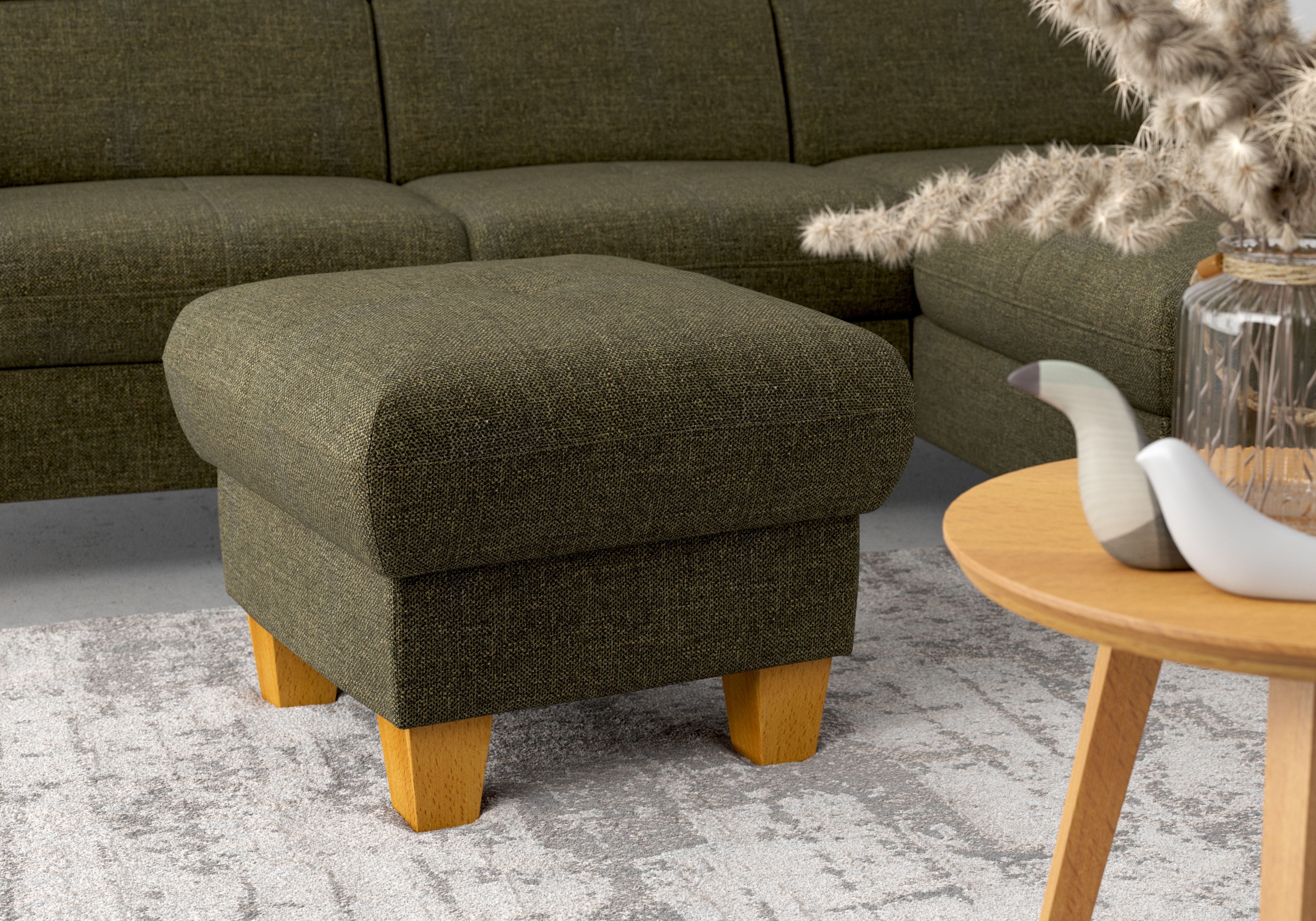OTTO home Polsterhocker "Lindgren" mit Stauraum