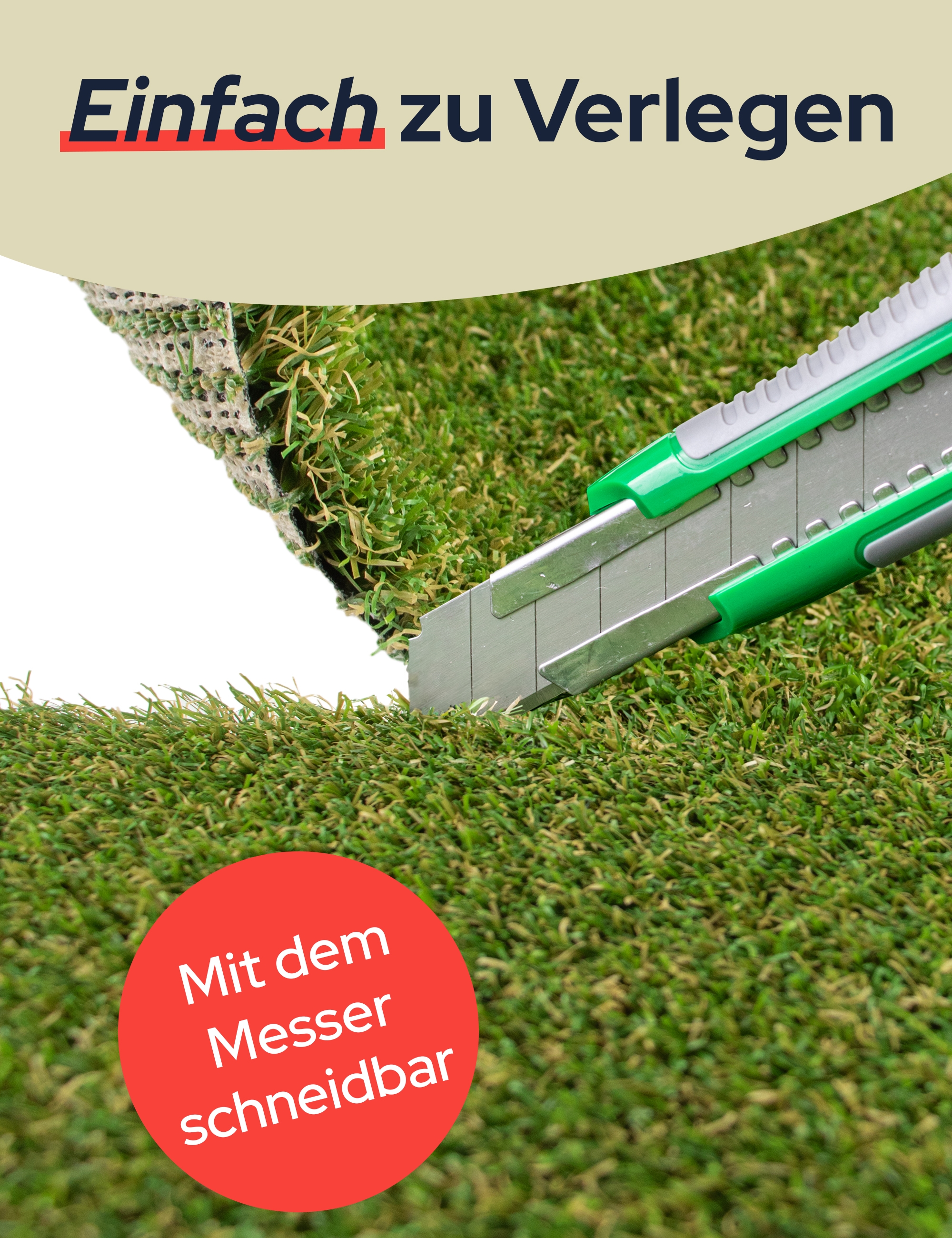 Primaflor-Ideen in Textil Kunstrasen »Kunstrasen MIAMI«, rechteckig, 22 mm Höhe, natürliche Optik, wasserdurchlässig, für Balkon, Terrasse & Garten
