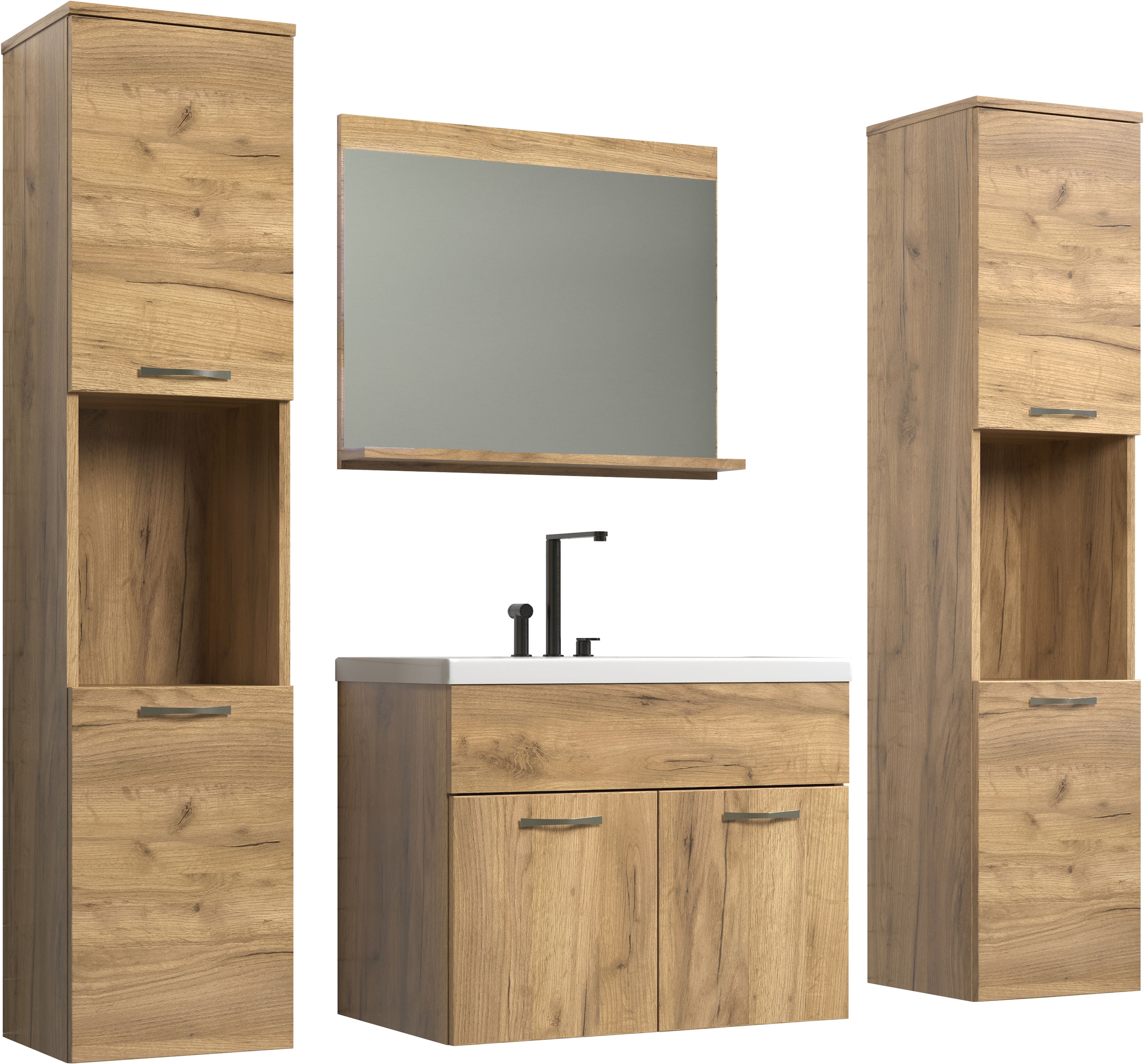 welltime Badezimmer-Set "Kuba" Komplett-Set, 4 Stk. tlg. günstig online kaufen