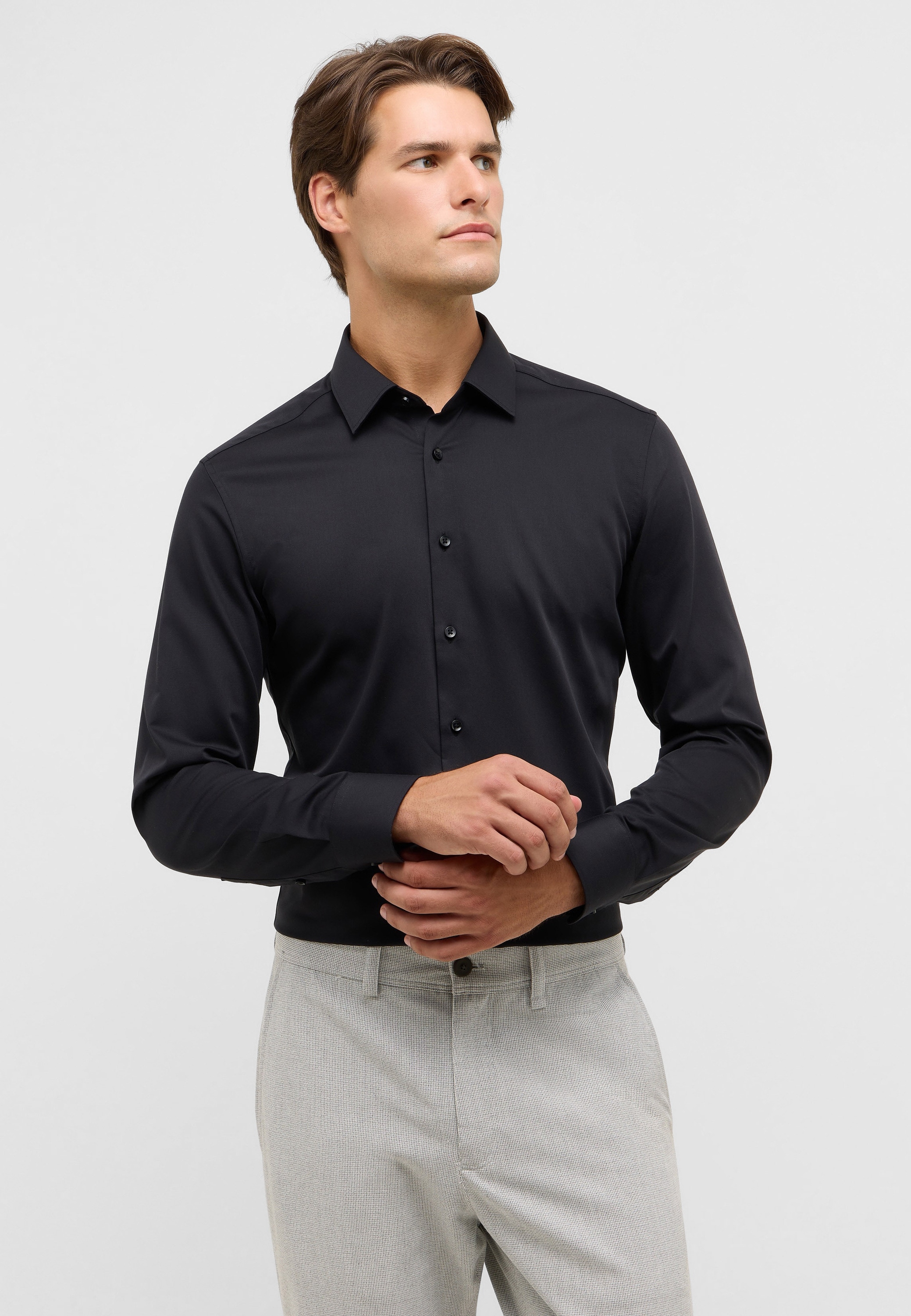 Eterna Langarmhemd "SLIM FIT" NON IRON (bügelfrei) günstig online kaufen