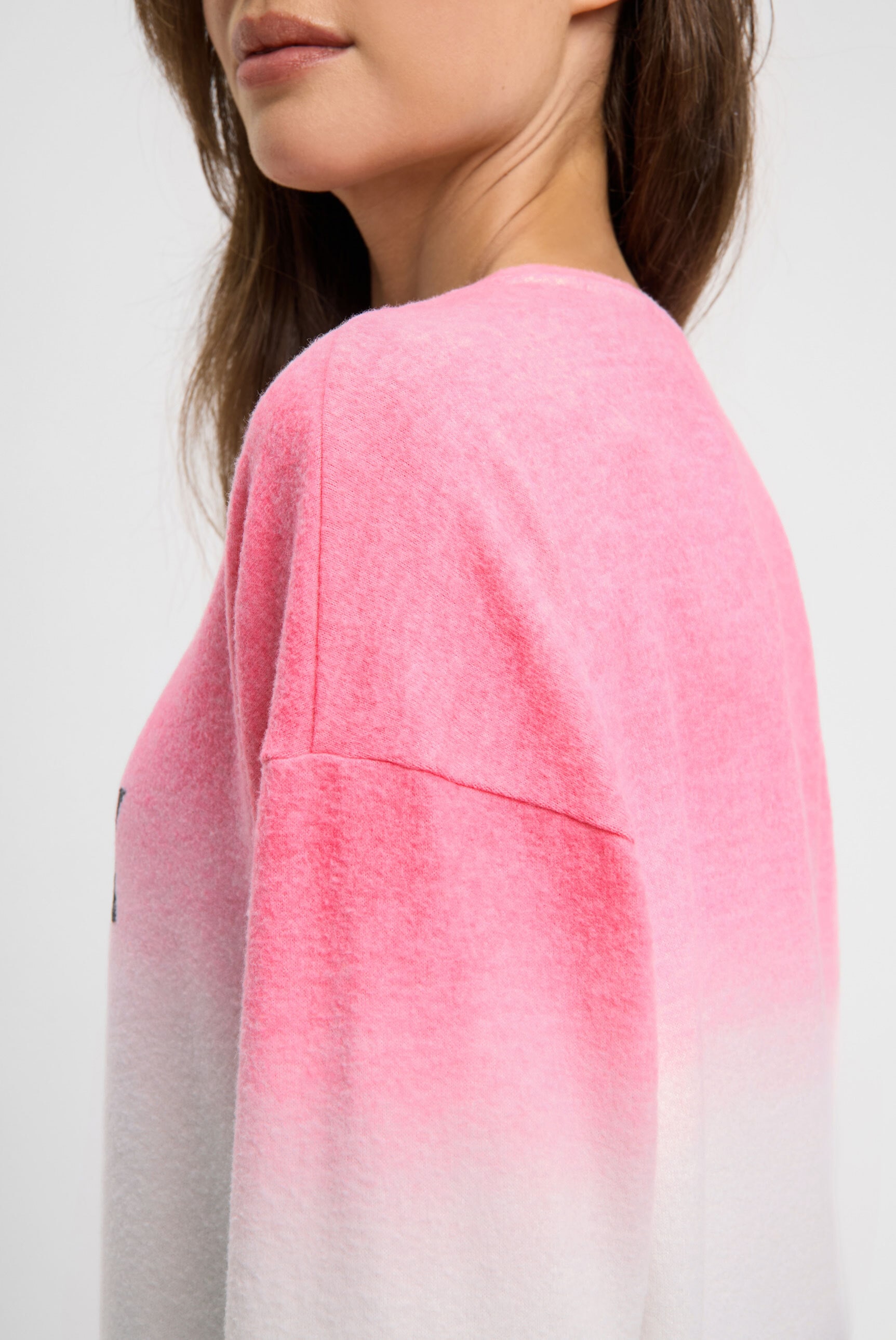 SOCCX Rundhalspullover mit Farbverlauf