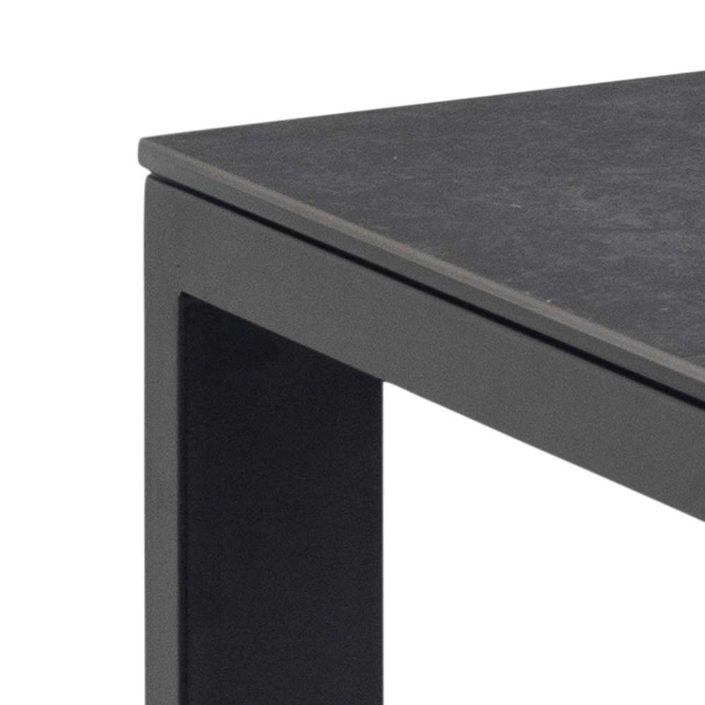 ACTONA GROUP Esstisch »Brentford«, Glaskeramik und auf einem stabilen Metallsockel, Schwarz, B: 200 cm