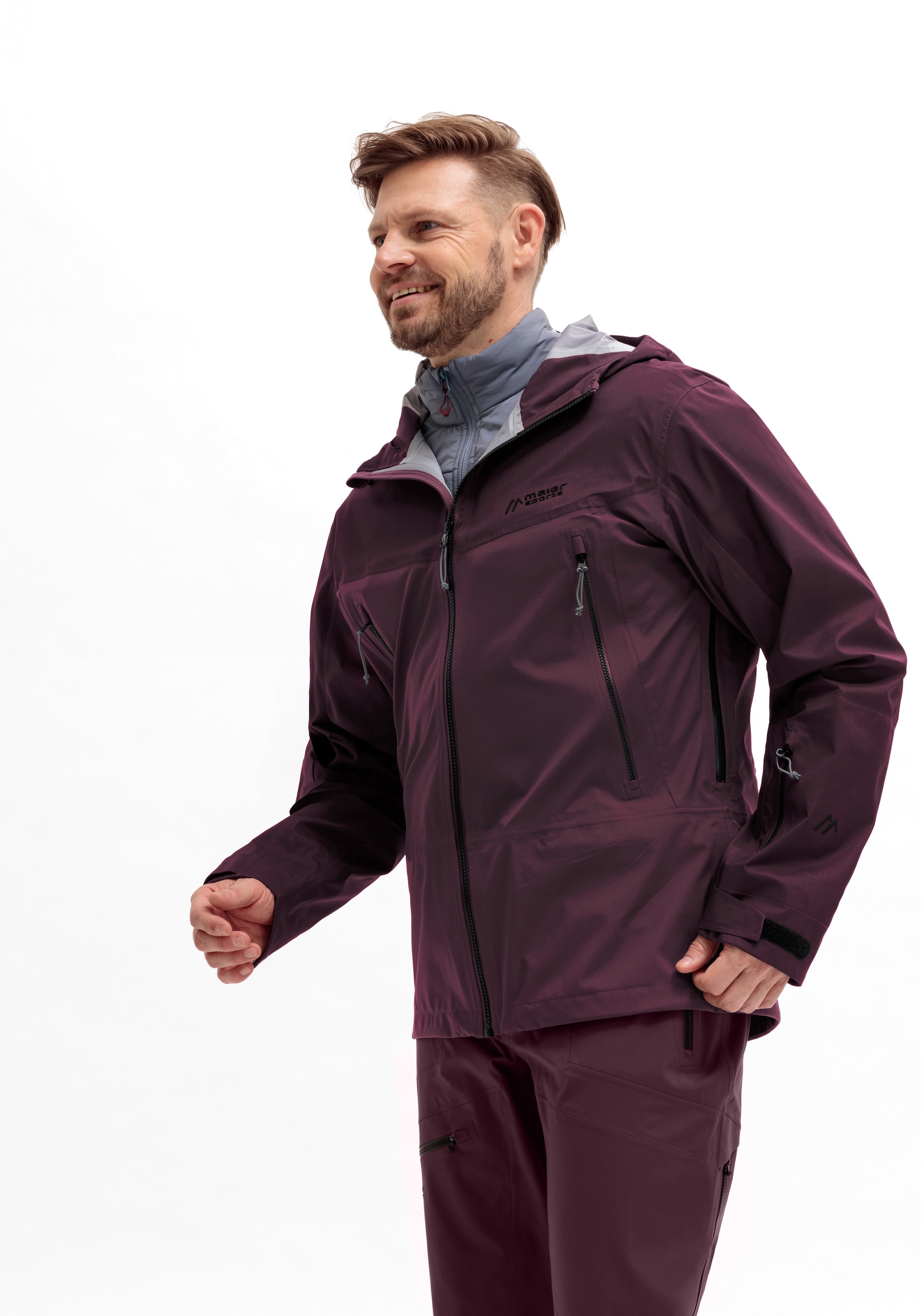 Maier Sports Skijacke »Marsicano 3lg«, Herren 3-Lagen-Jacke Winterjacke wasserdicht
