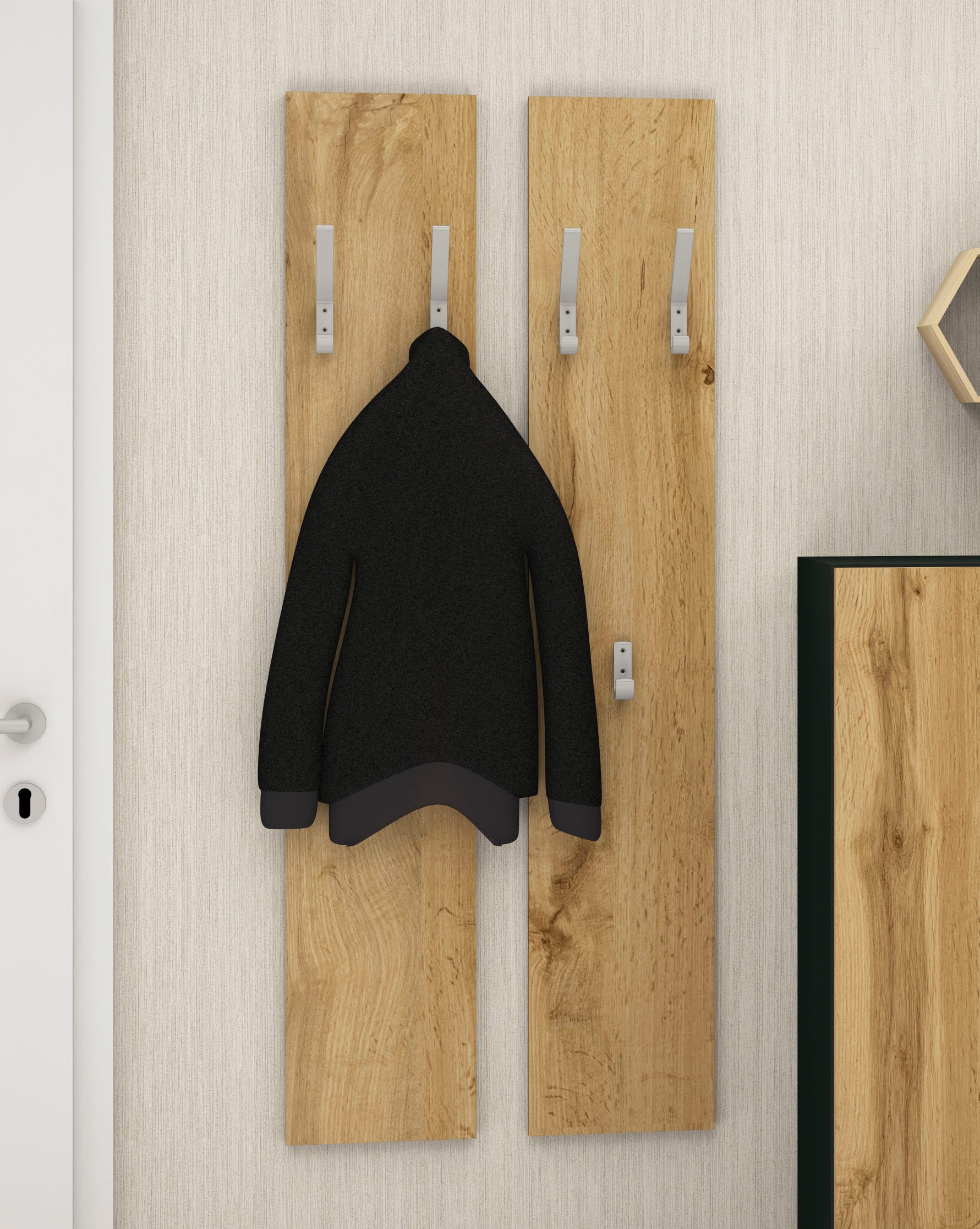 Thumbnail - borchardt Möbel Garderobenpaneel "Vaasa" 2 Stk. tlg. 2 Stück