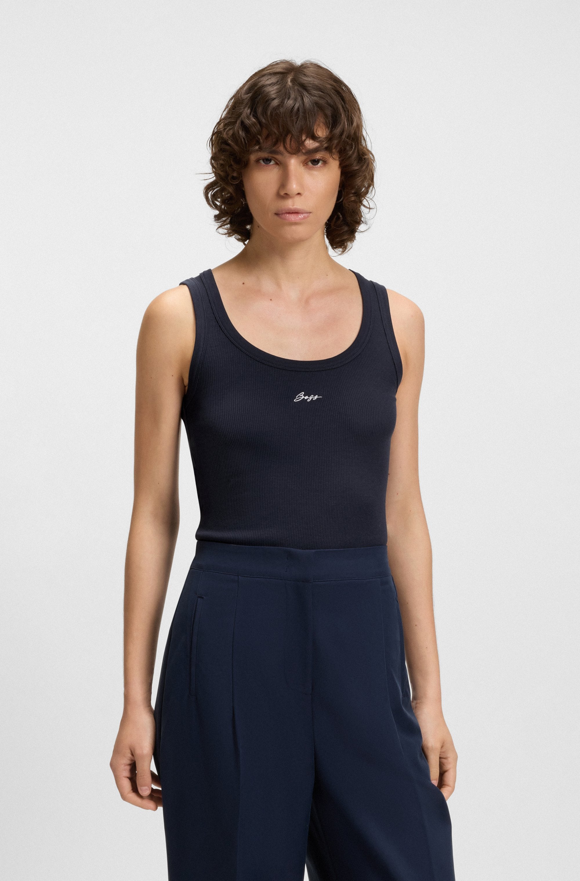 BOSS ORANGE Tanktop "Ematite Premium Damenmode", mit gerippter Struktur günstig online kaufen