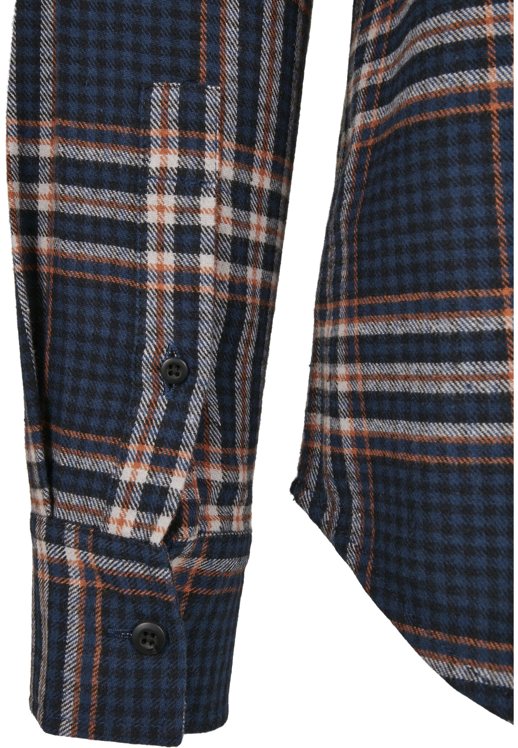 URBAN CLASSICS Langarmshirt »Urban Classics Herren Checked Campus Shirt« 1 Stk.
