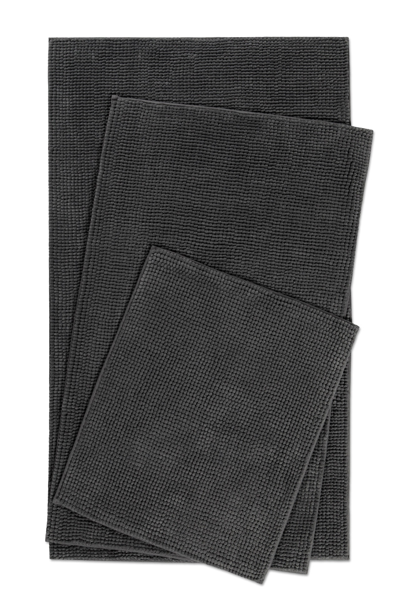 Wecon home Basics Badematte "Balu, Badezimmer Teppich, Badvorleger" Höhe 14 mm Chenille, waschbar, rutschfest, schnell trocknend, weich, Badteppich