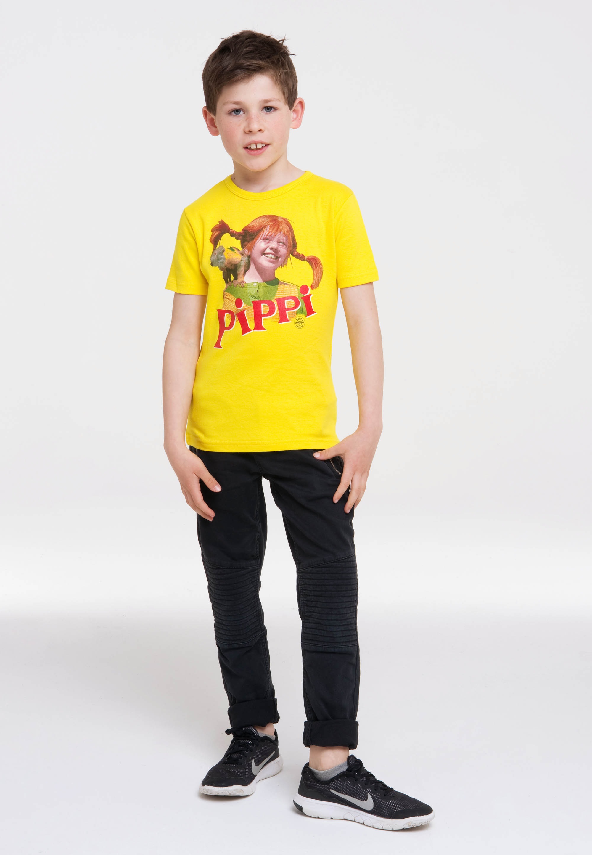 LOGOSHIRT T-Shirt »Pippi Langstrumpf & Herr Nilsson«, mit Langstrumpf-Frontdruck