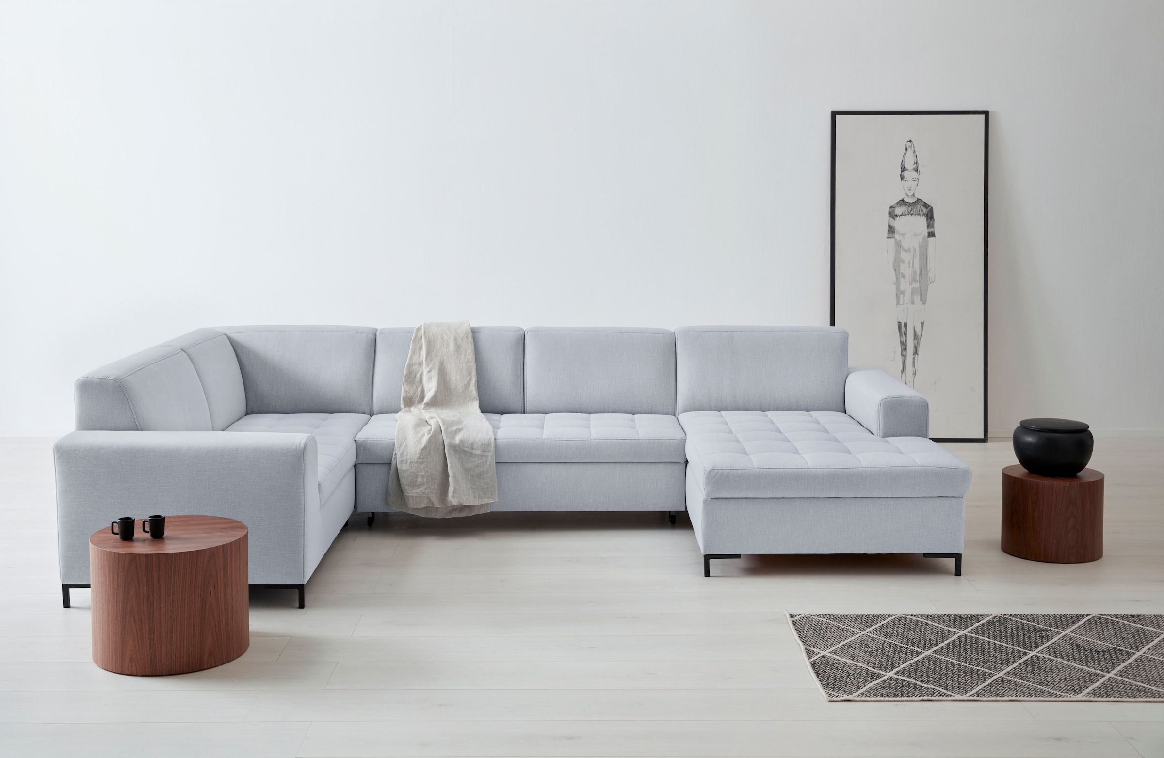 OTTO products Wohnlandschaft "Grazzo, aktuelle Steppung im Sitz, viel Platz günstig online kaufen