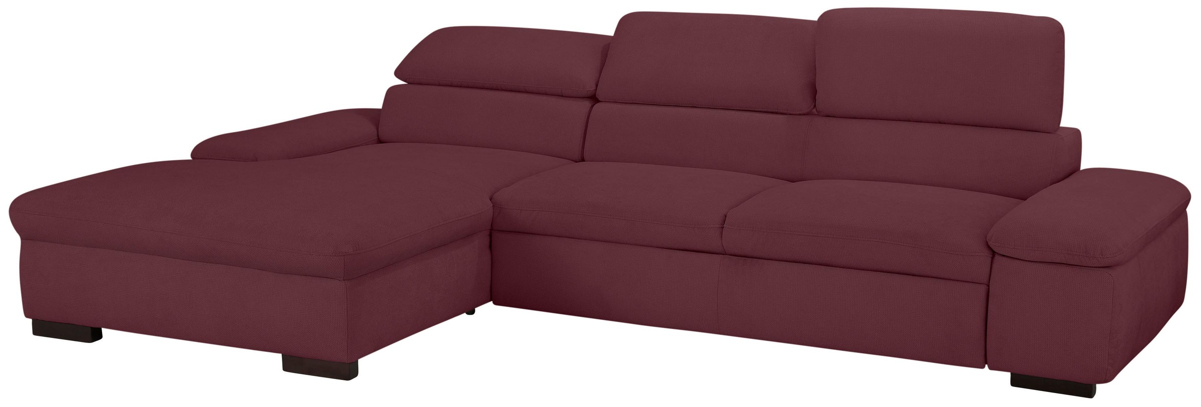 Home affaire Ecksofa »Alberto L-Form«, mit Kopfteilverstellung, wahlweise mit Bettfunktion