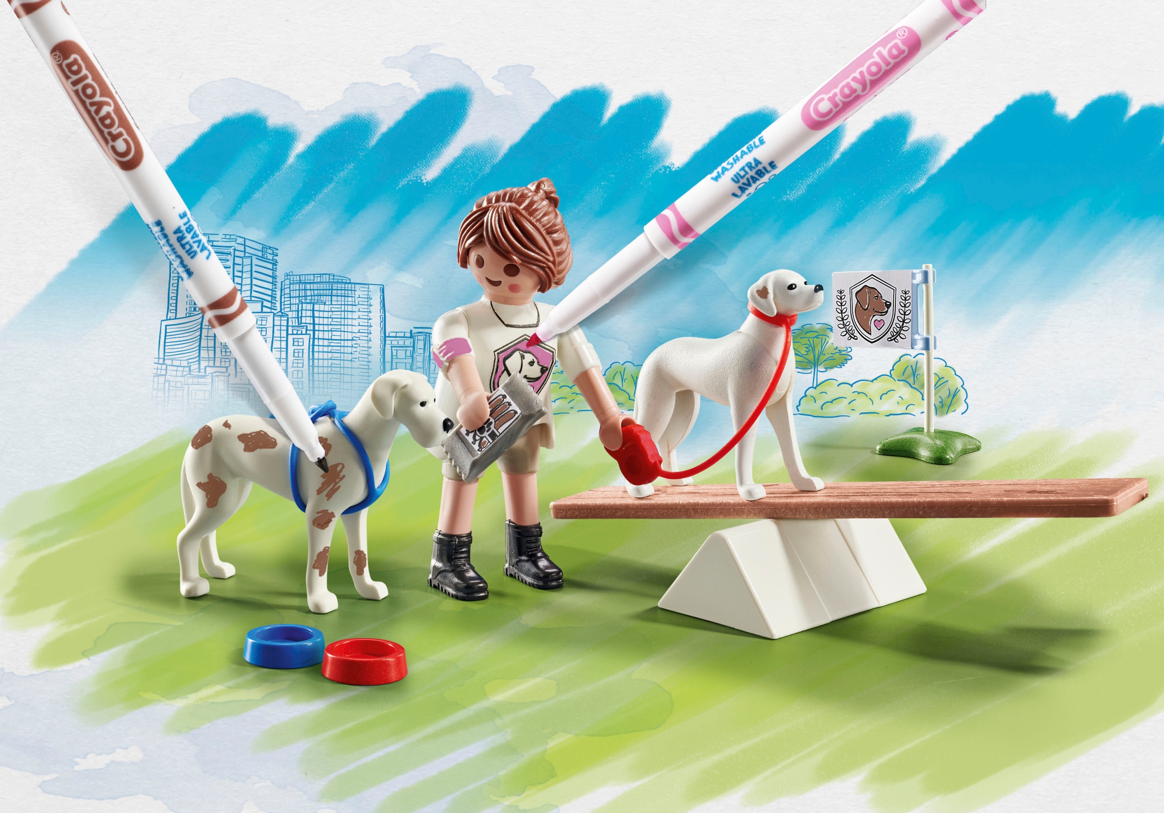 Playmobil® Konstruktions-Spielset »Hundetraining (71517), Color«, (17 St.), Made in Europe