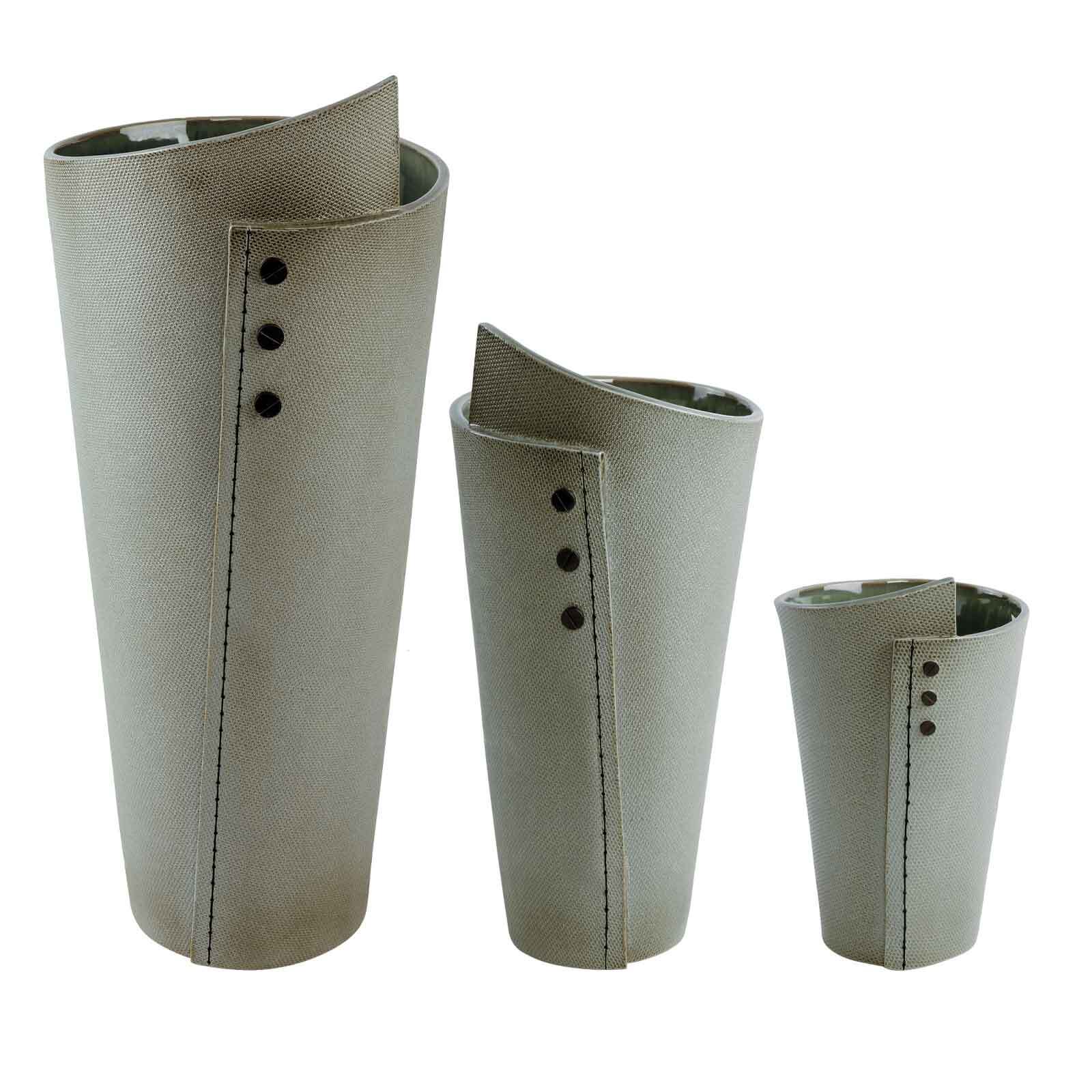 Goebel Dekovase "Vasen Sirikit 19 cm / 31 cm / 45 cm 3er Set grün" Handwäsche wird empfohlen