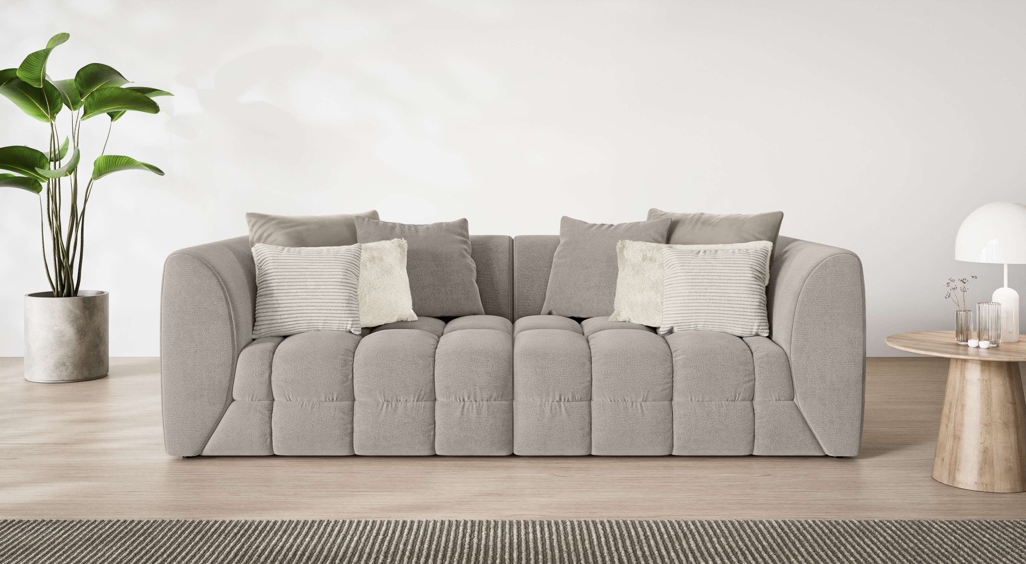 s.Oliver Big-Sofa "COBBO 3-Sitzer Design-Sofa Bubble-Optik, Maße B/T/H: 259 günstig online kaufen