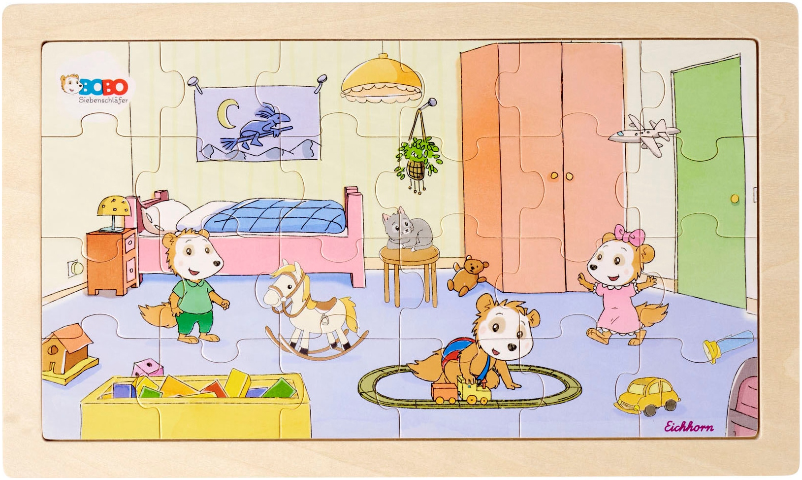 Eichhorn Puzzle »Bobo Siebenschläfer«, (46 tlg.), FSC®- schützt Wald - weltweit