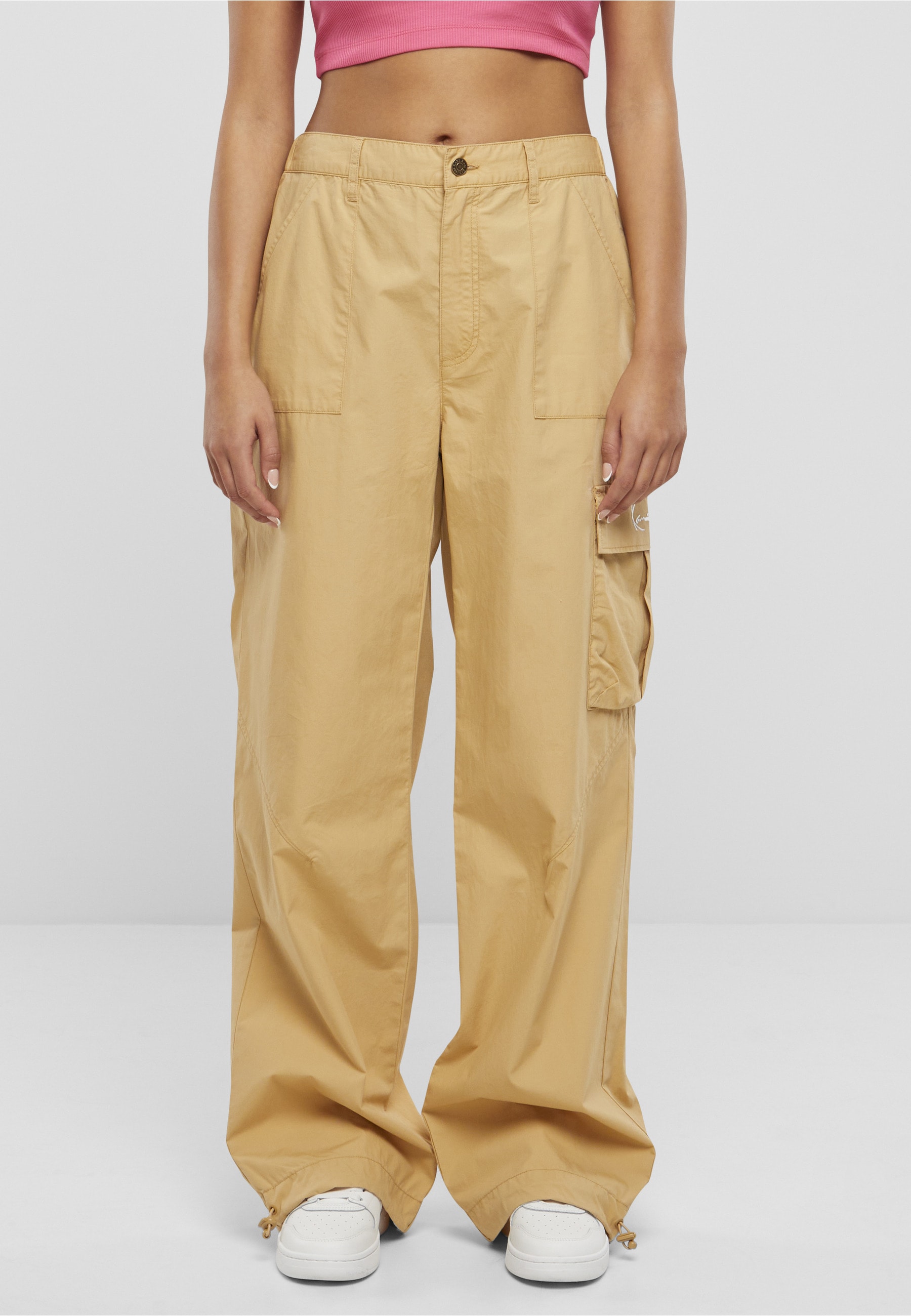 Karl Kani Cargohose »Karl Kani Damen Small Signature Washed Cargo Pants«