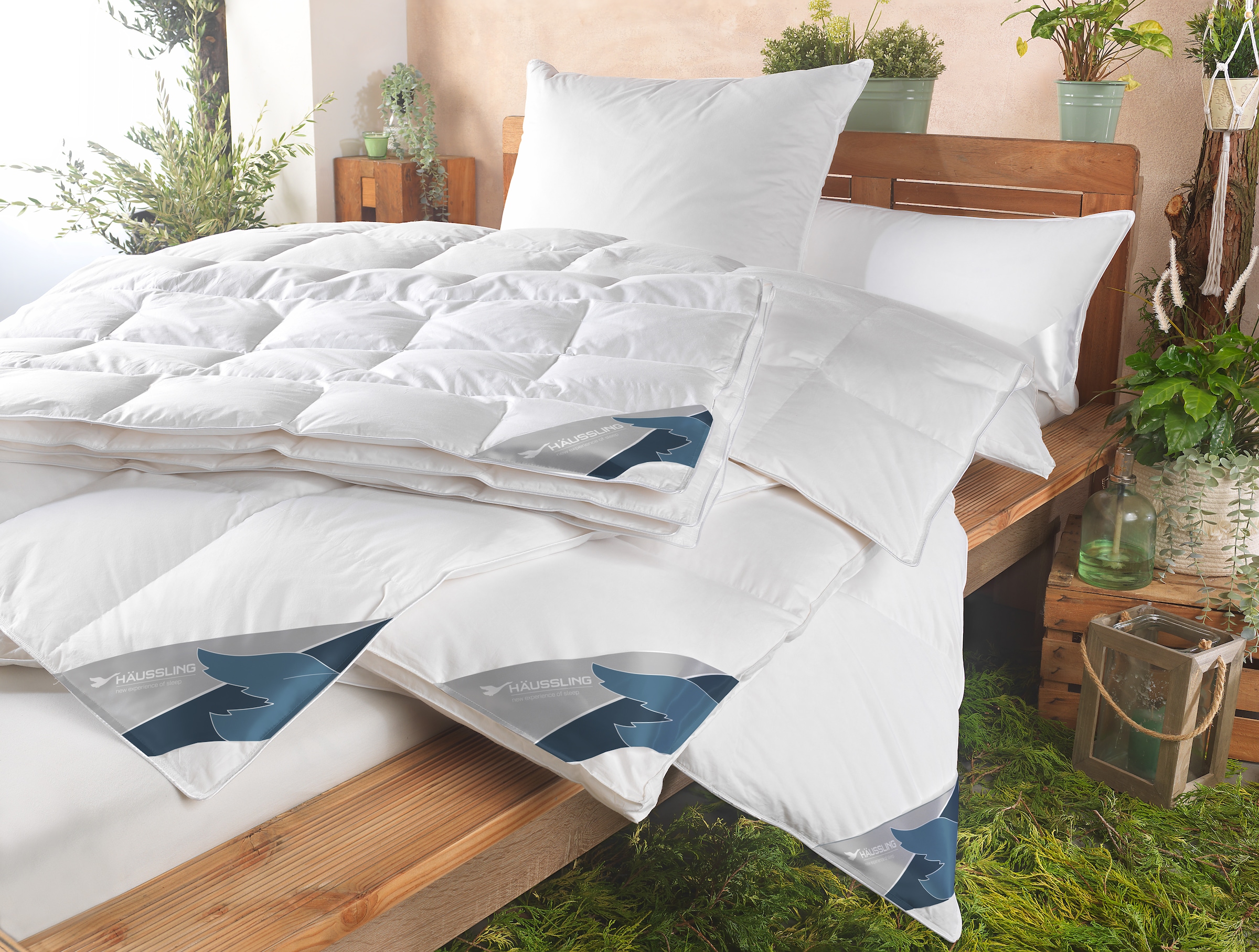 Haeussling Daunenbettdecke »GRÖNLAND Made in Green« leicht Füllung neueweisse90Daunen10FedernKl1 1 Stk. tlg. hochwertiges Daunenprodukt" Made in Green" zertifiziert