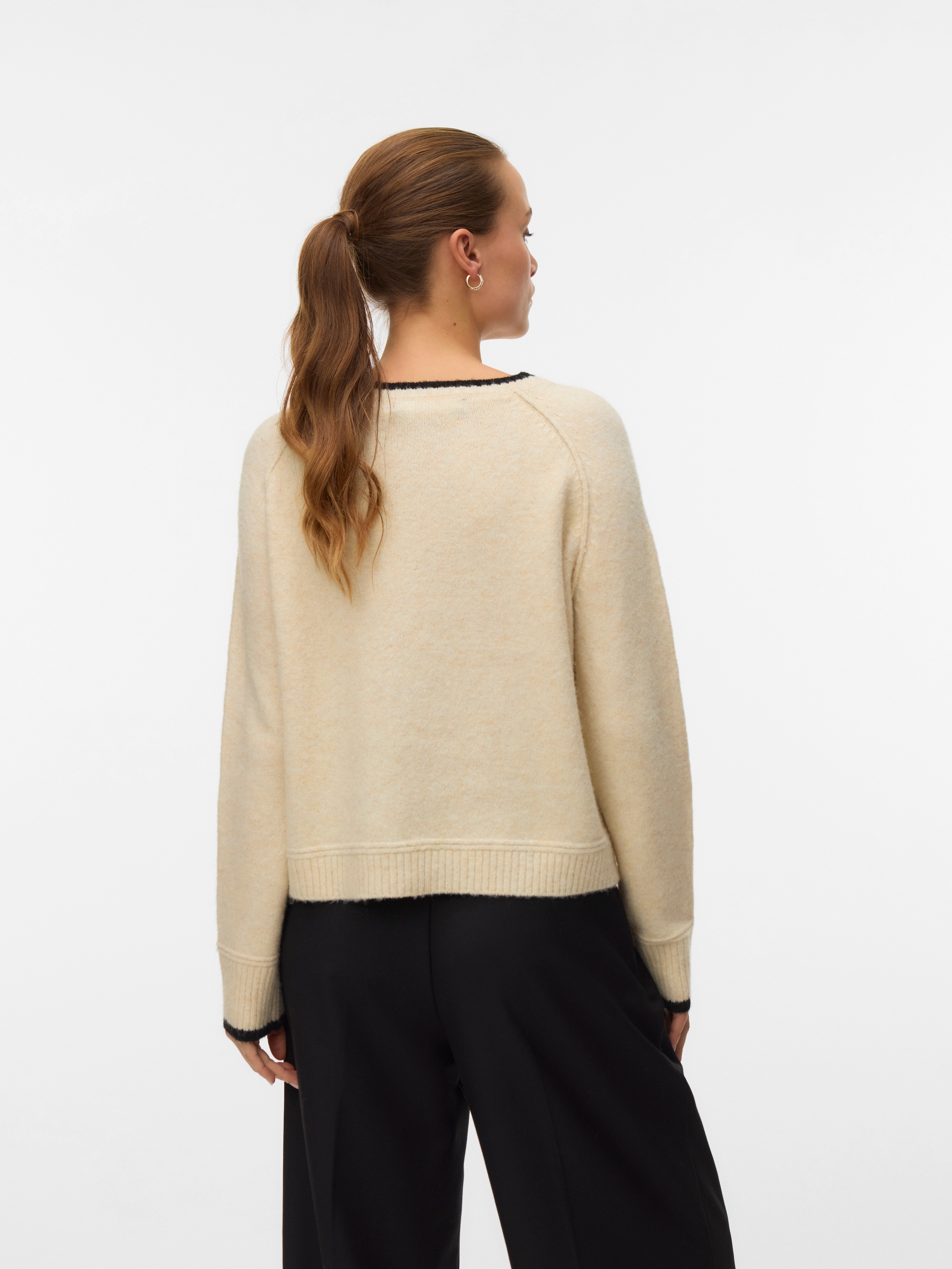 Vero Moda Strickpullover »VMAQUARIUS LS O-NECK RAGLAN PULLOVER BF«
