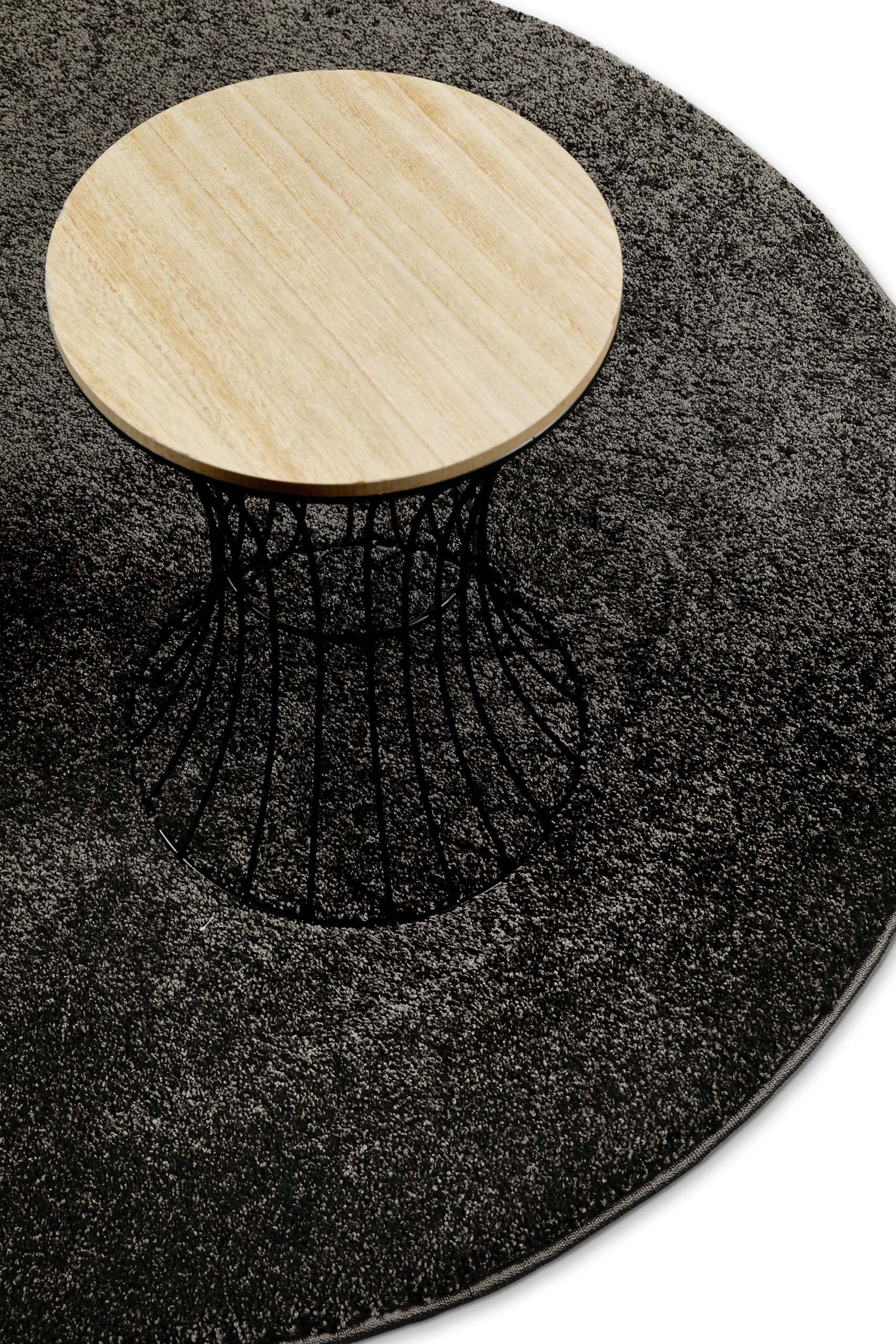 Wecon home Basics Hochflor-Teppich »Nova«, rund, 25 mm Höhe, Shaggy, gewebt, robust, Wohnzimmer, Schlafzimmer
