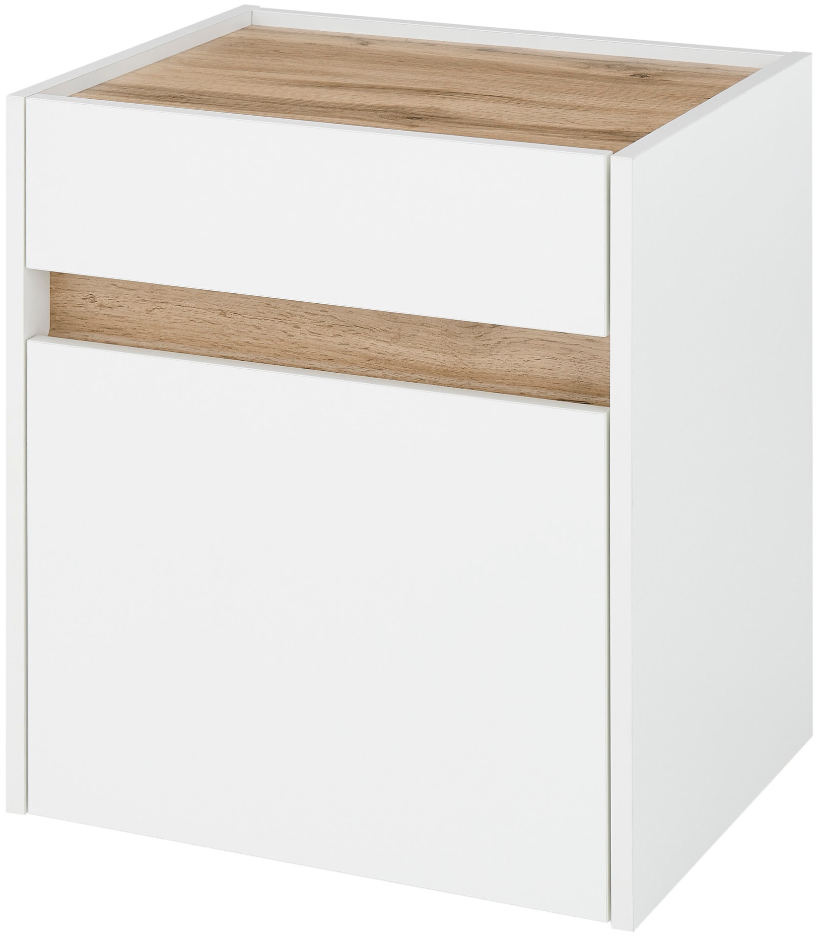 Home affaire Nachtkommode "CiTY/GiRON, Nachttisch, Nachtschrank, Bestellschrank, Nachtkonsole" in zwei Farben erhältlich, Stauraumfach und Schublade