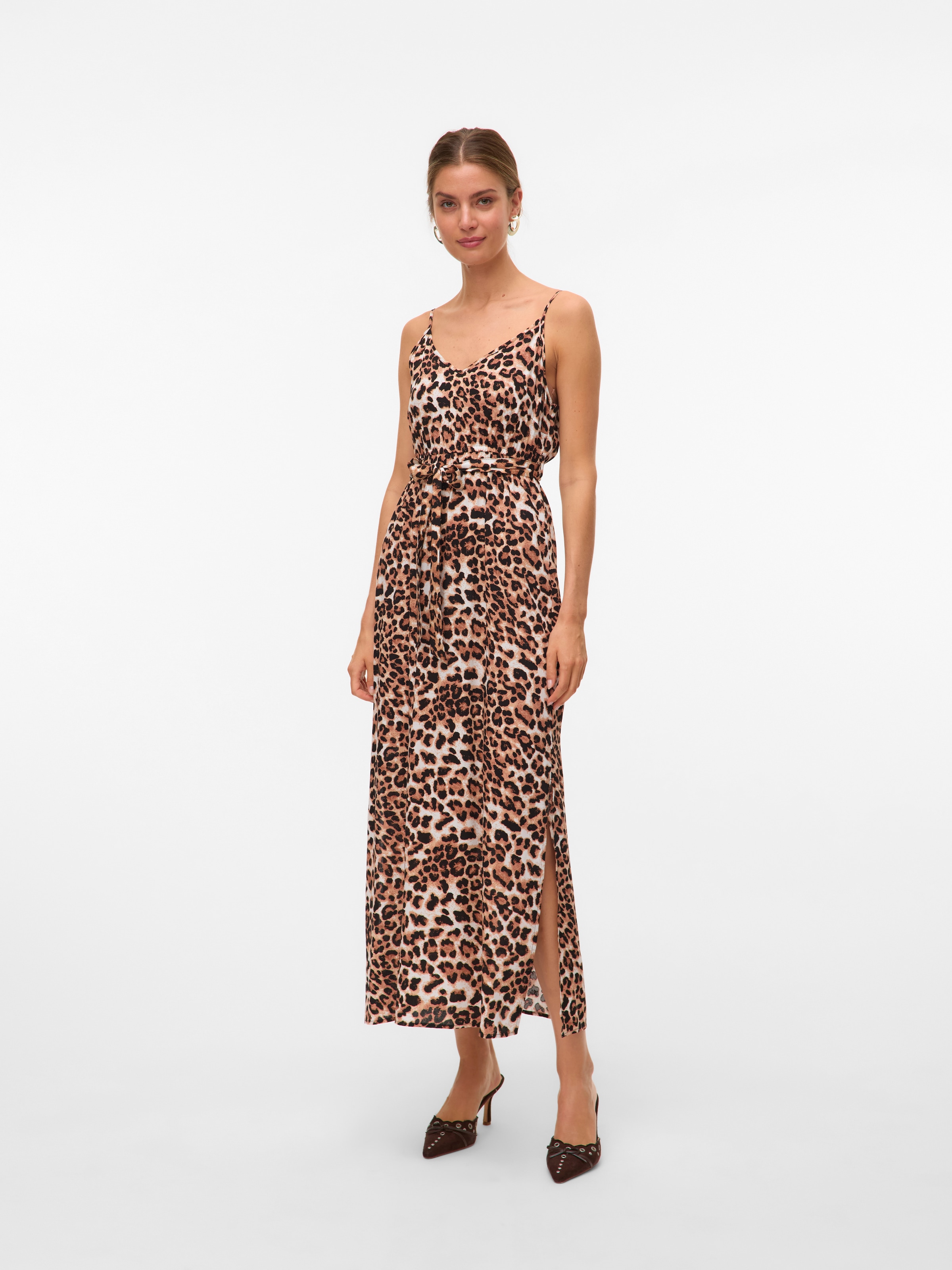 Vero Moda Spaghettikleid "VMEASY JOY SLIT MAXI V-NECK DRESS WV GA" günstig online kaufen