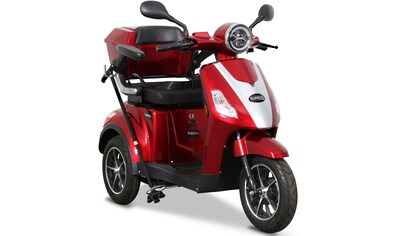 Elektromobil »E-Trike 15 V.2«, 1000 W, 15 km/h, (mit Topcase)