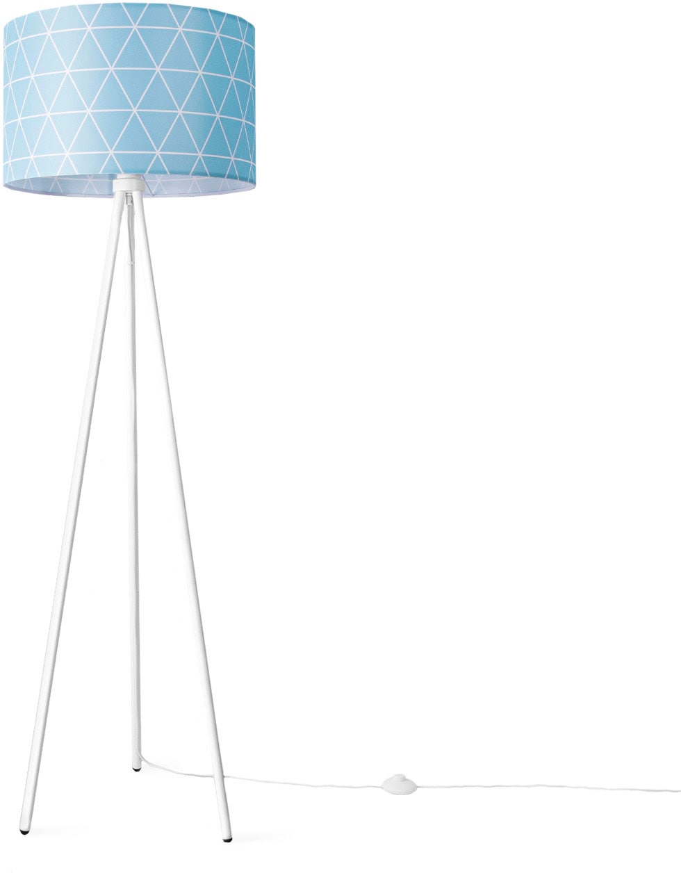 Paco Home Stehlampe »Trina Stella«, Standleuchte Wohnzimmer Schlafzimmer E27 Skandi Pink Grau Blau Deko