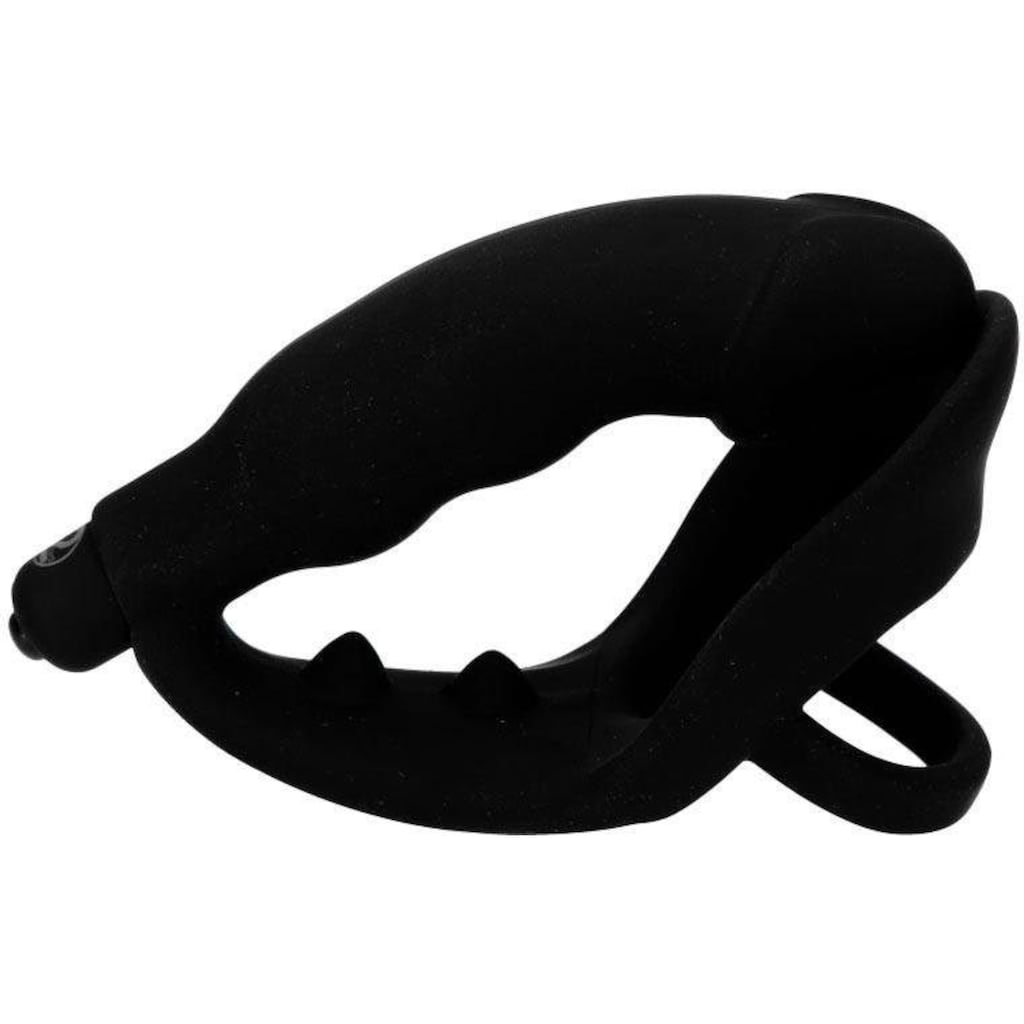 BLACK VELVETS Penisring »BV Ring + Vibro-Analplug«